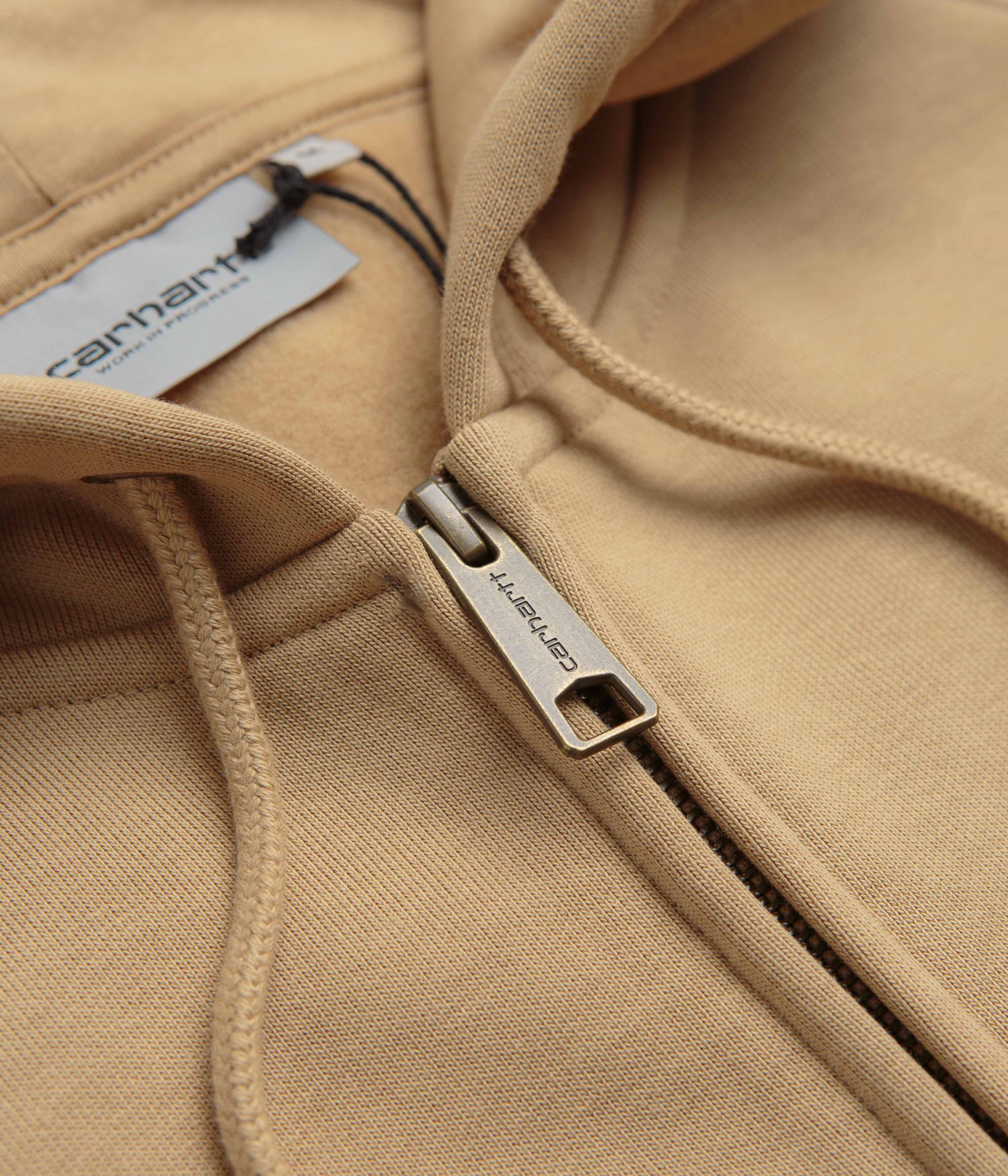 Carhartt Dusty Hamilton Brown & Gold Hooded Chase Jacket - A Stylish Essential