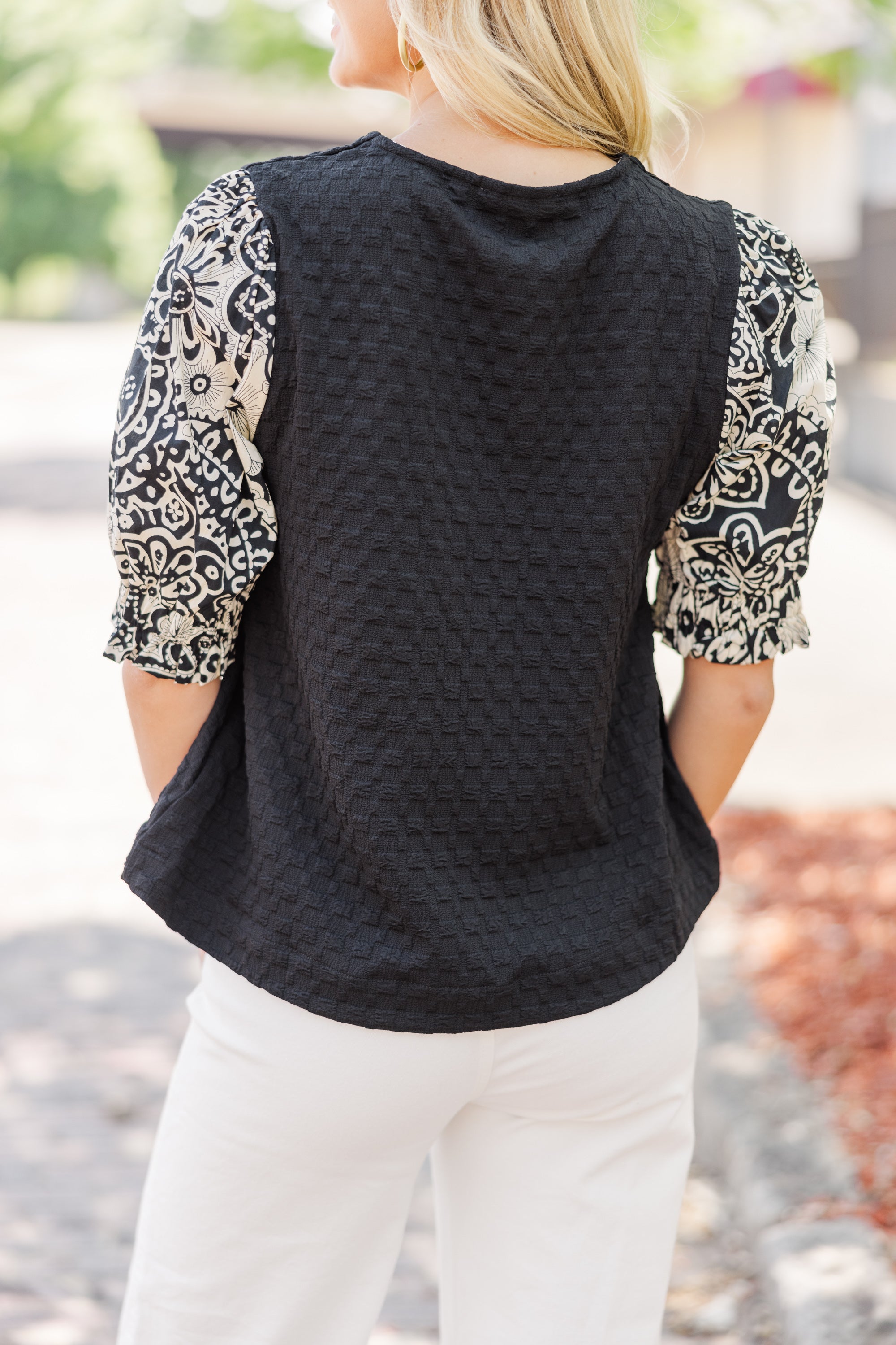 Enchanting Happy Days Black Blouse