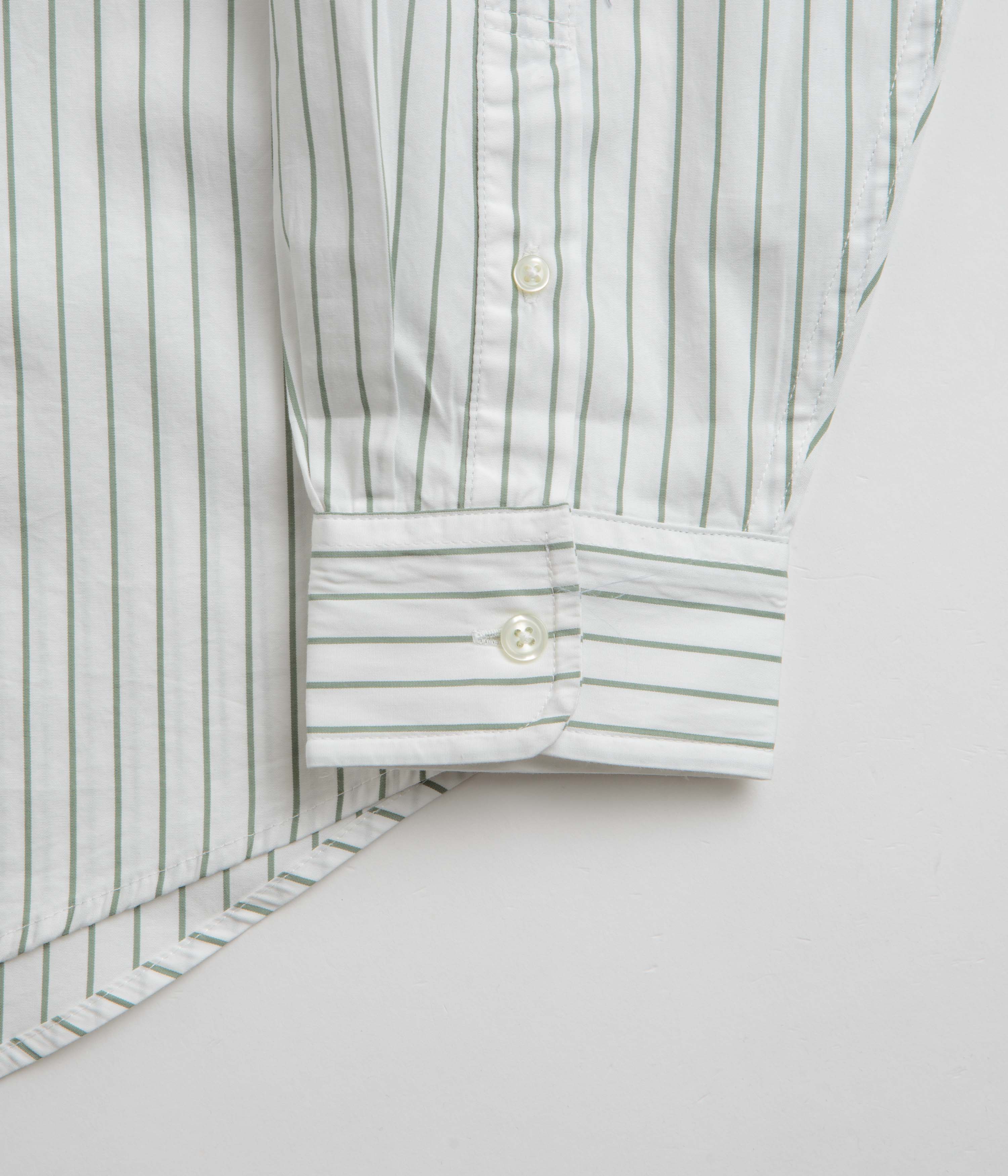 Carhartt Linus Stripe Poplin Shirt - Stunning Park/White Combo