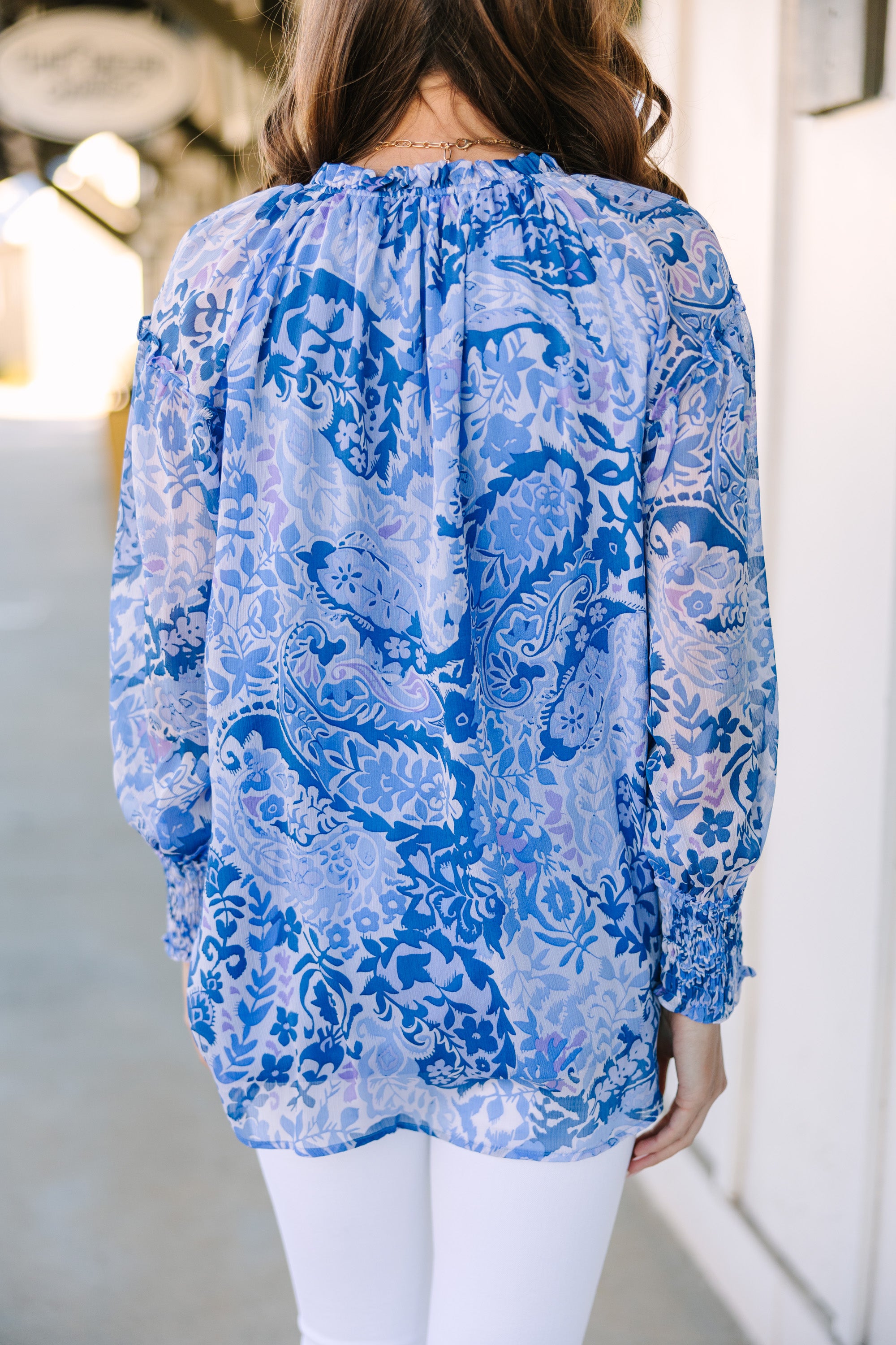 Must-Have Blue Paisley Blouse - Time to Grab Yours!