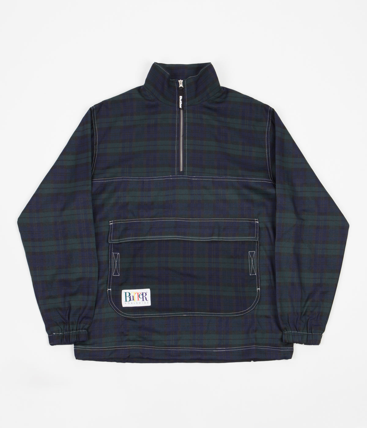 Butter Goods Navy/Forest Spring Pullover Jacket - A Retro Streetwear Essential