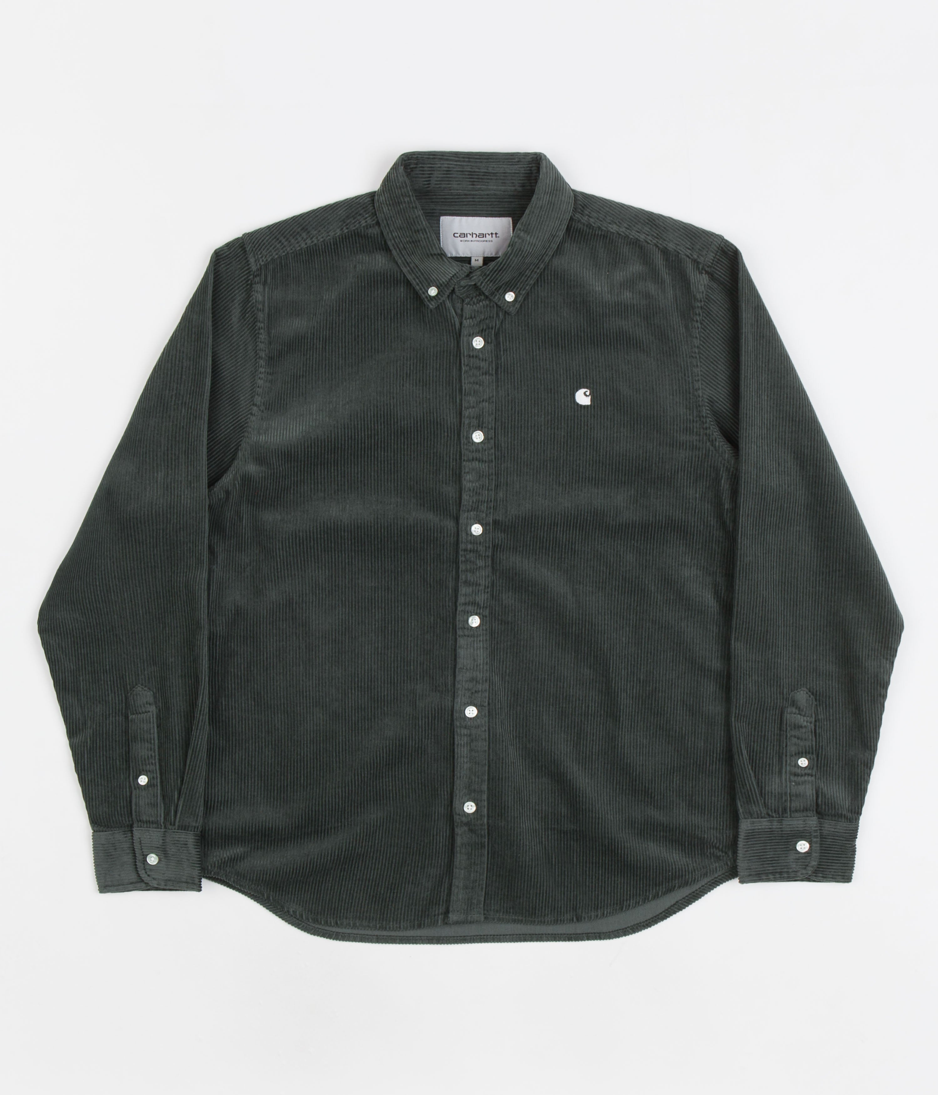 Carhartt Madison Cord Shirt - Boxwood / Wax: A Timeless Forest Green Gem