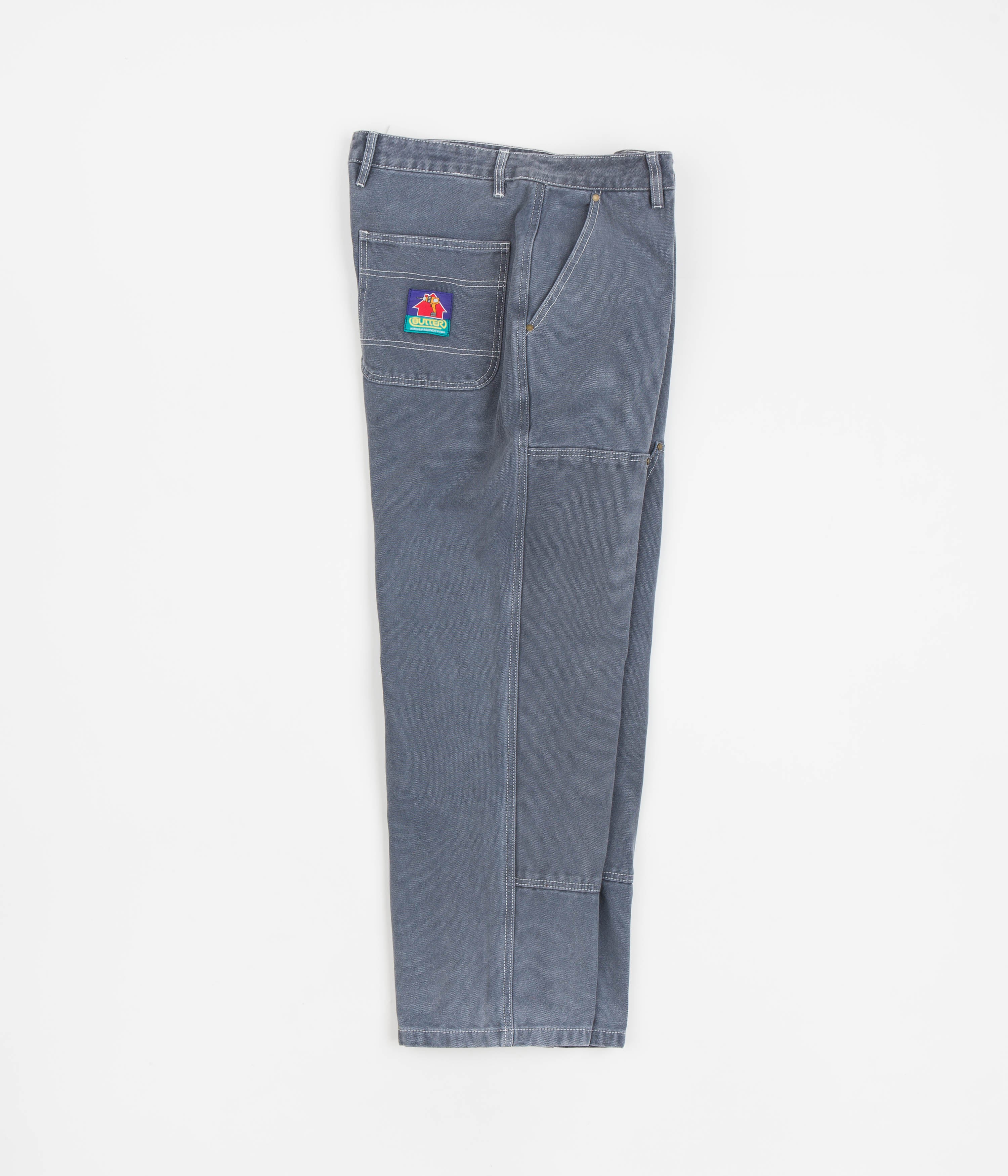 Butter Goods Slate Washed Canvas Double Knee Pants - A Must-Have!