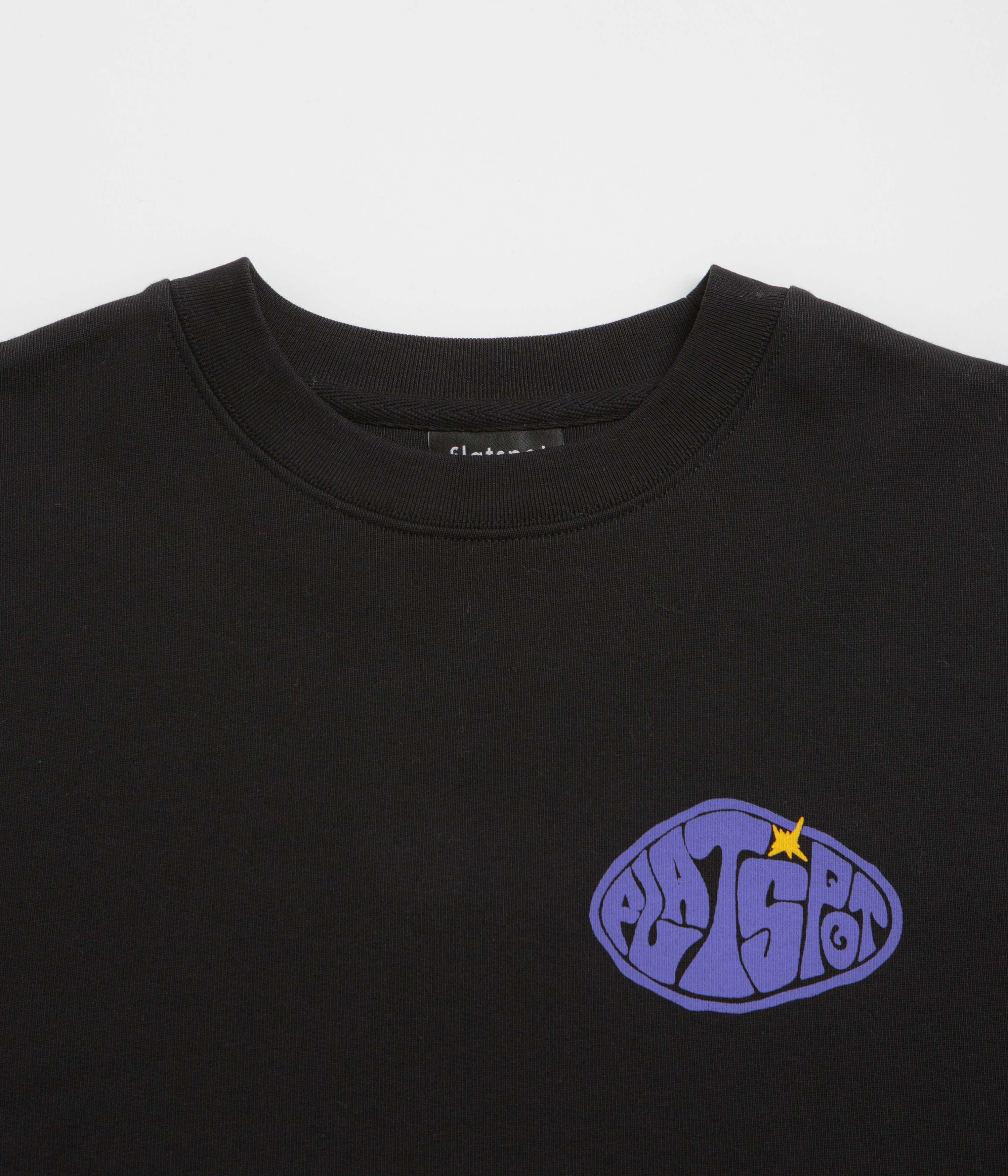 Stylish Black Flatspot Hole Crewneck Sweatshirt - Must-Have!