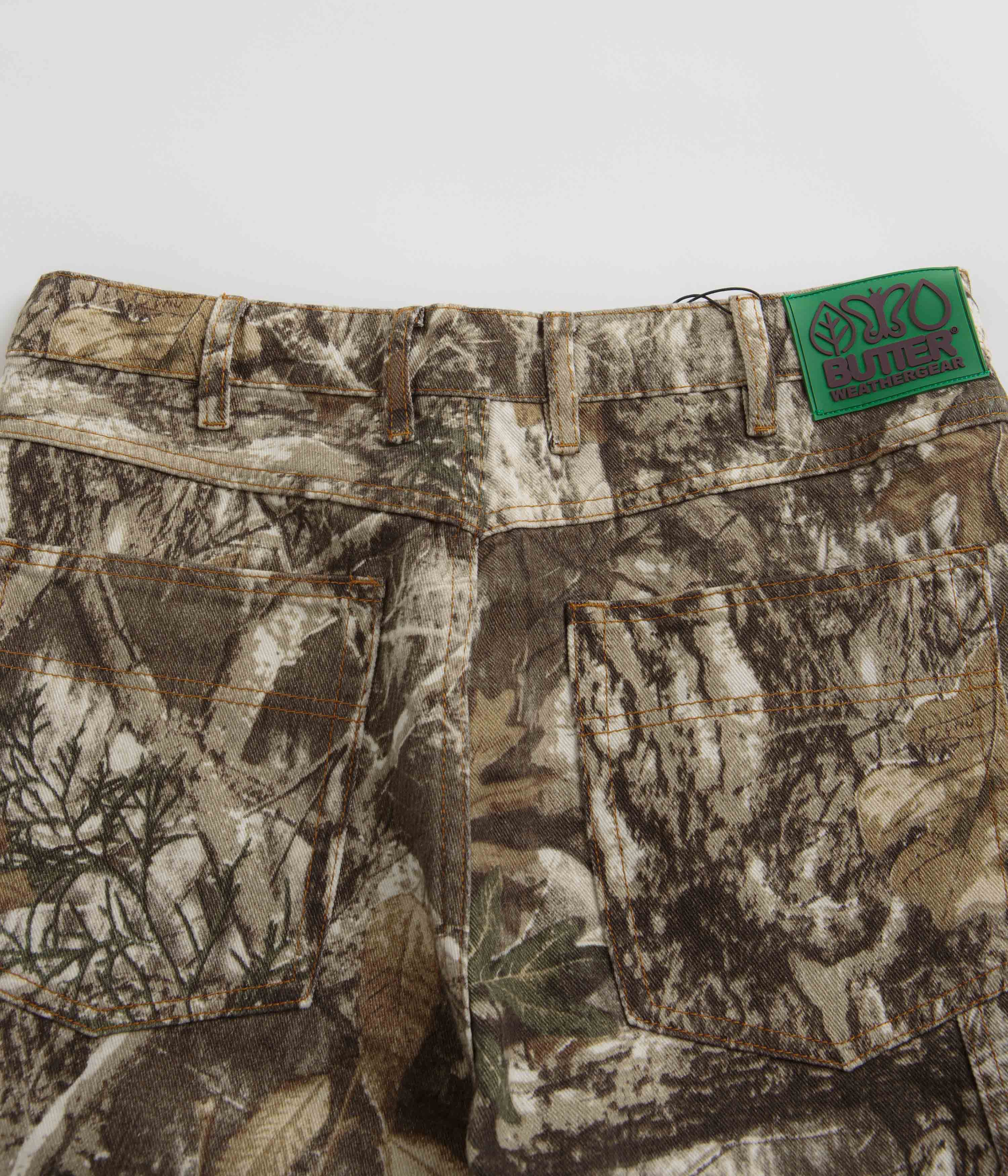 Butter Goods Forest Camo Heavyweight Denim Shorts - A Must-Have!