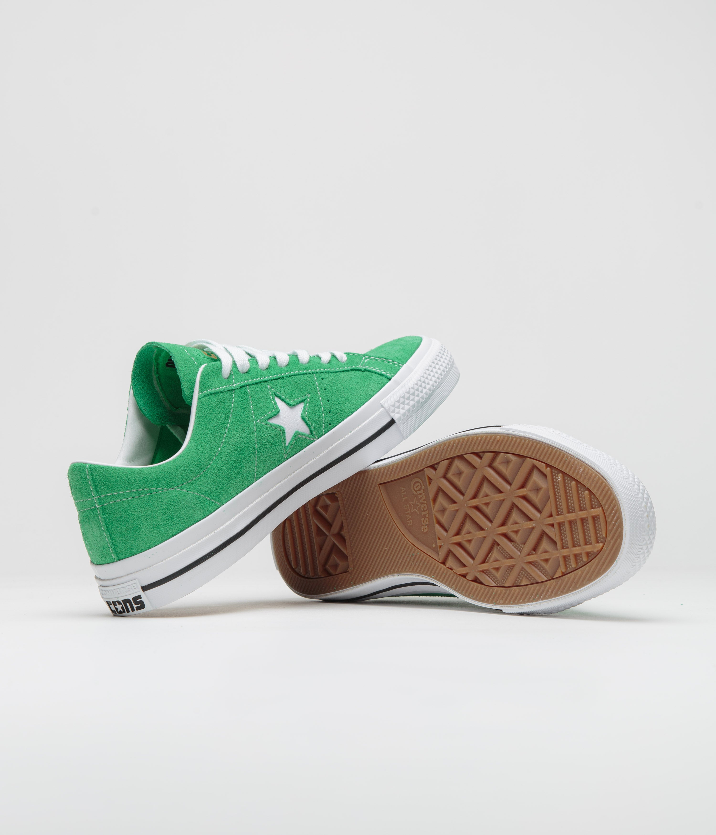 Converse Cons One Star Pro Ox - Stunning Apex Green/White/Black Skate Shoes