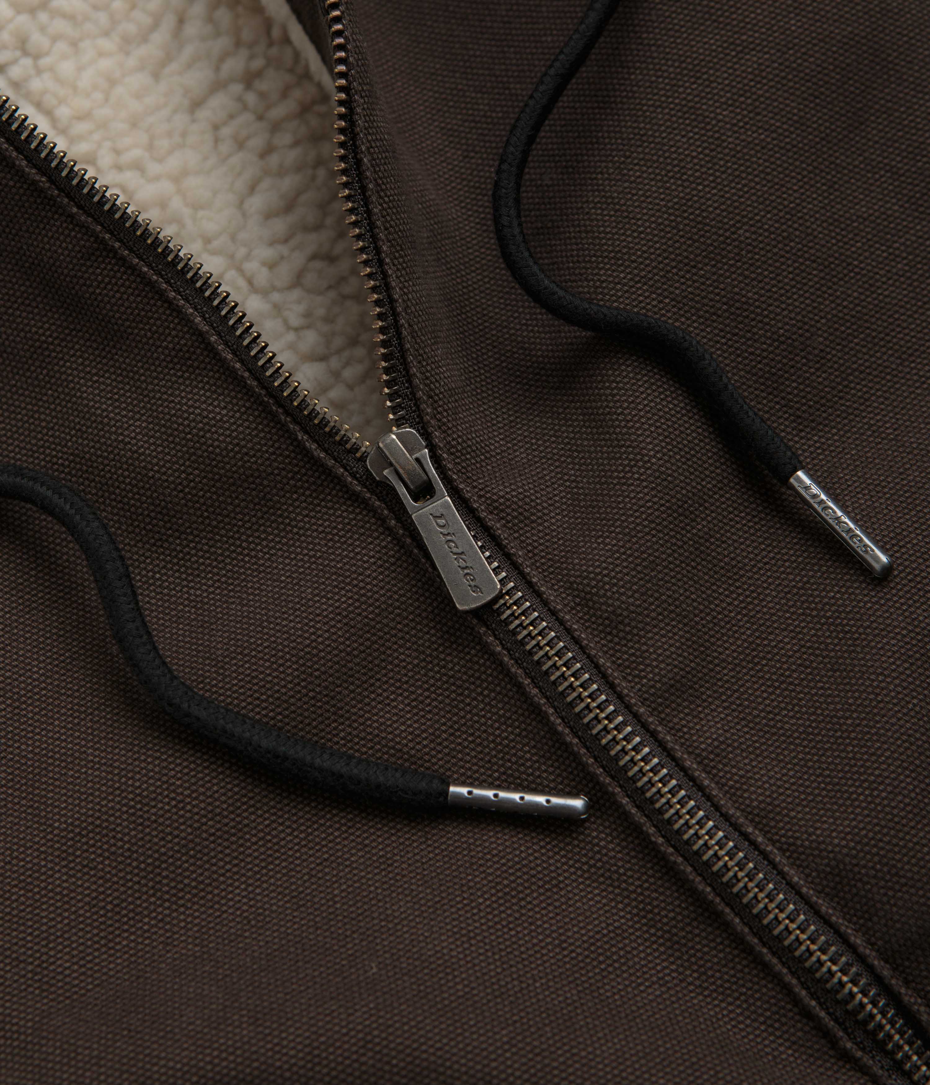 Dickies Dark Brown Hooded Duck Canvas Jacket - A Timeless Classic