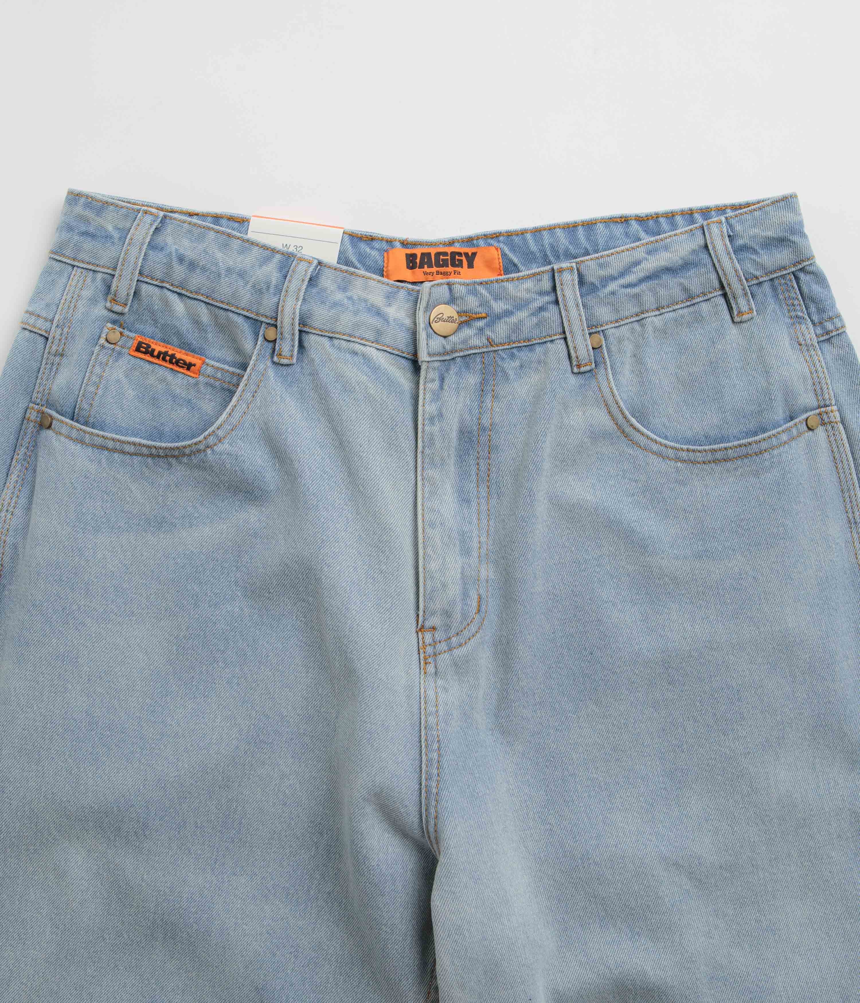 Butter Goods Stylish Baggy Jeans - Stunning Light Blue / Blue