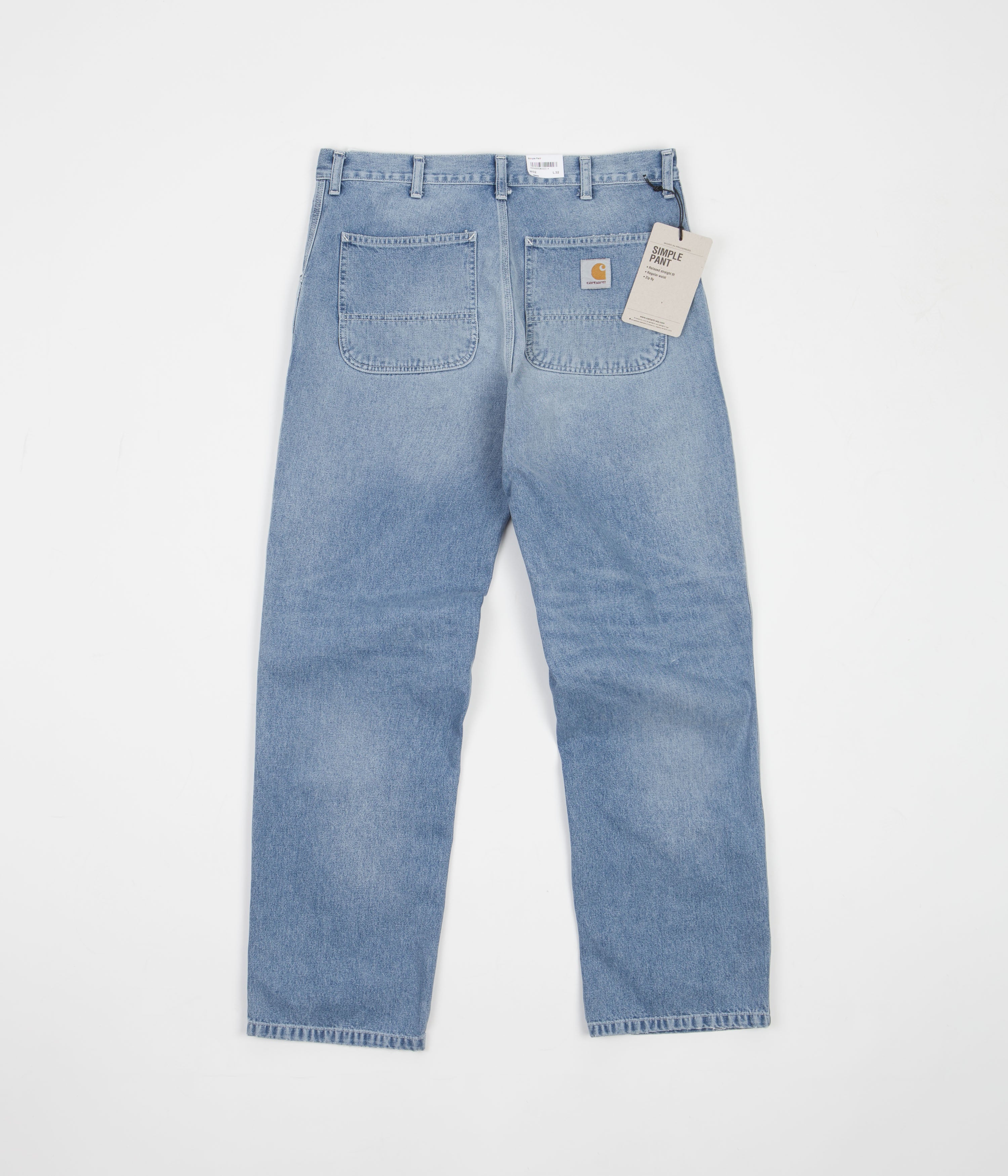 Carhartt Light Blue Wash Simple Denim Pants - A Must - Have!