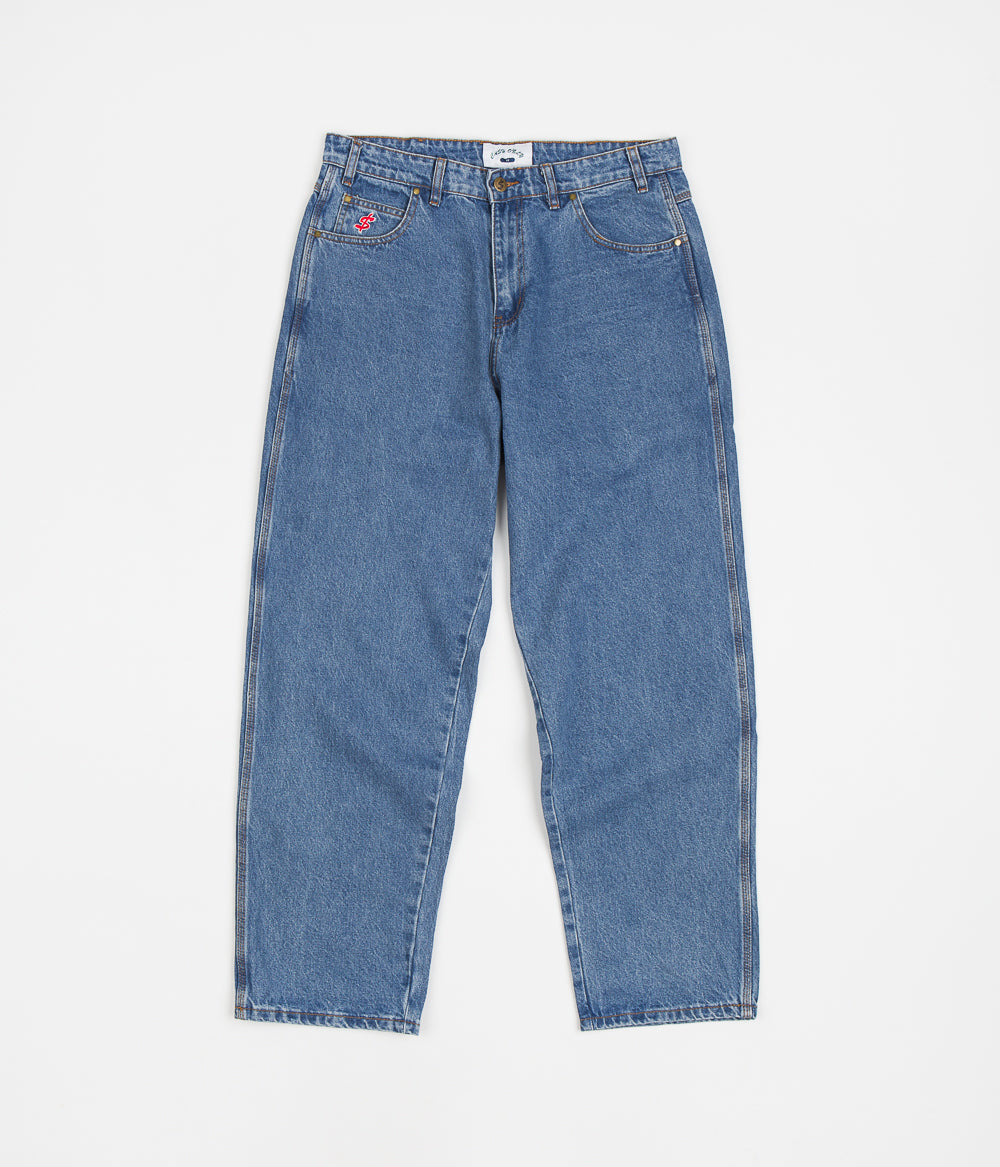 Cash Only Wrecking Baggy Jeans - Washed Indigo: A Skate Culture Icon