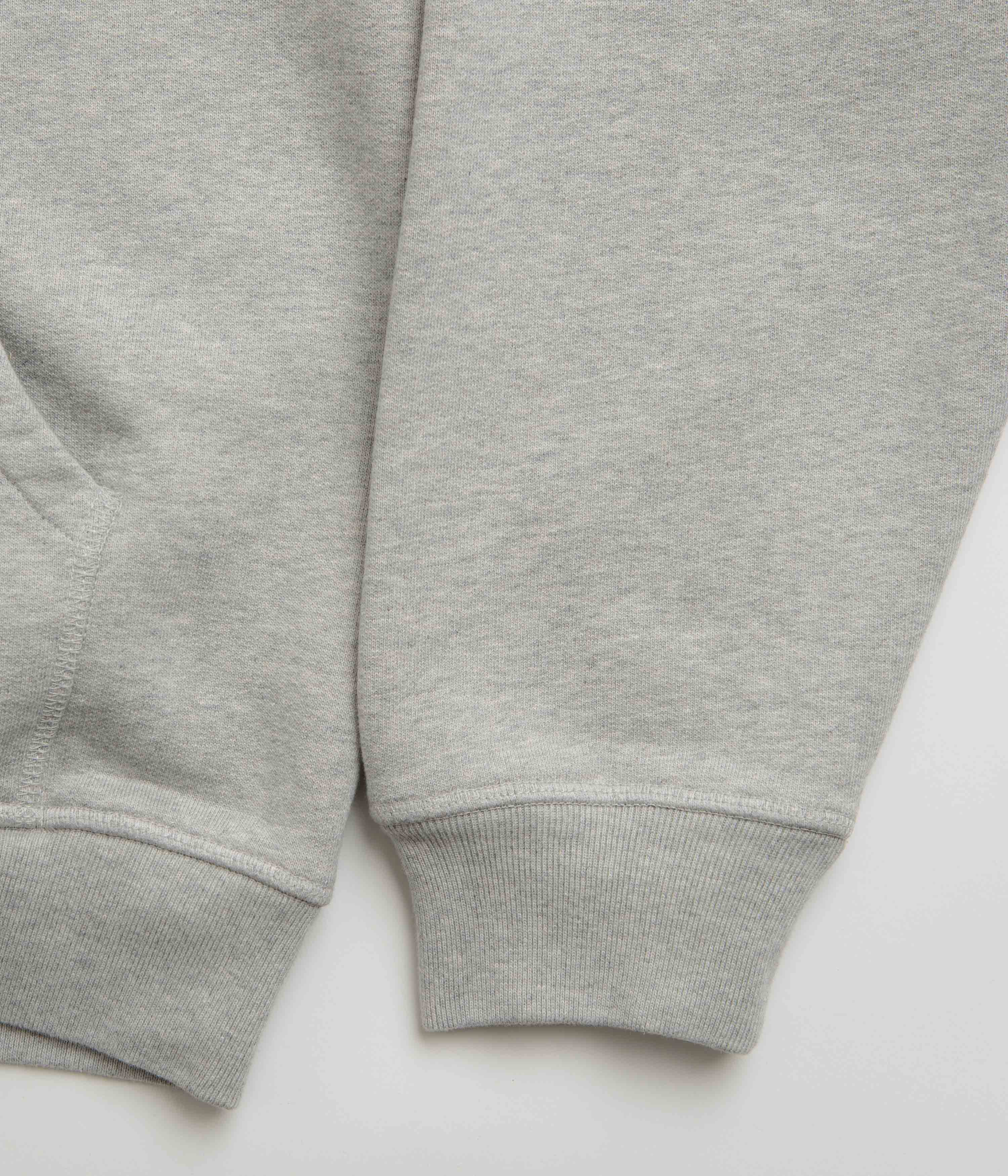 Stylish by Parra 1976 Logo Zip Hoodie in Heather Grey