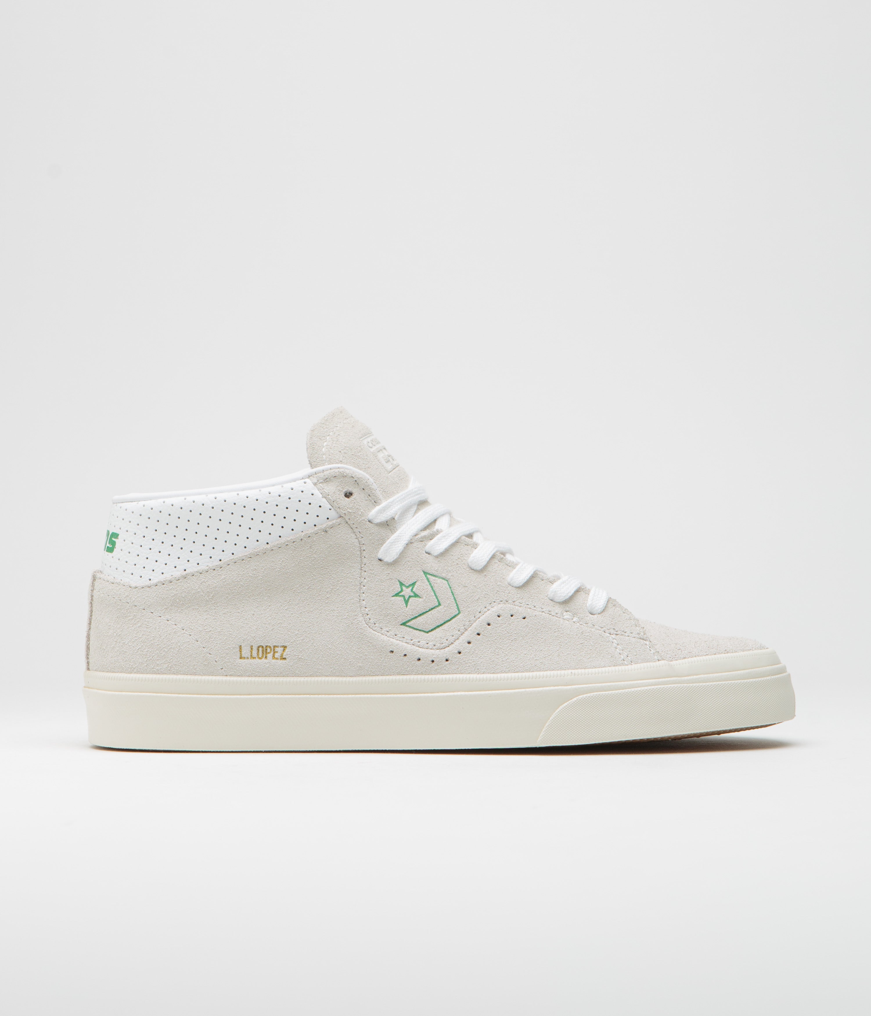 Converse Louie Lopez Pro Mid Shoes - Stunning Vaporous Gray & White