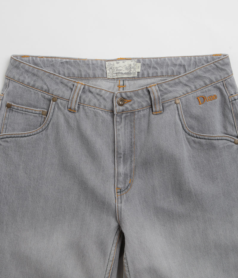 Dime Classic Relaxed Jeans - Stunning Dipped Sandblasted Grey
