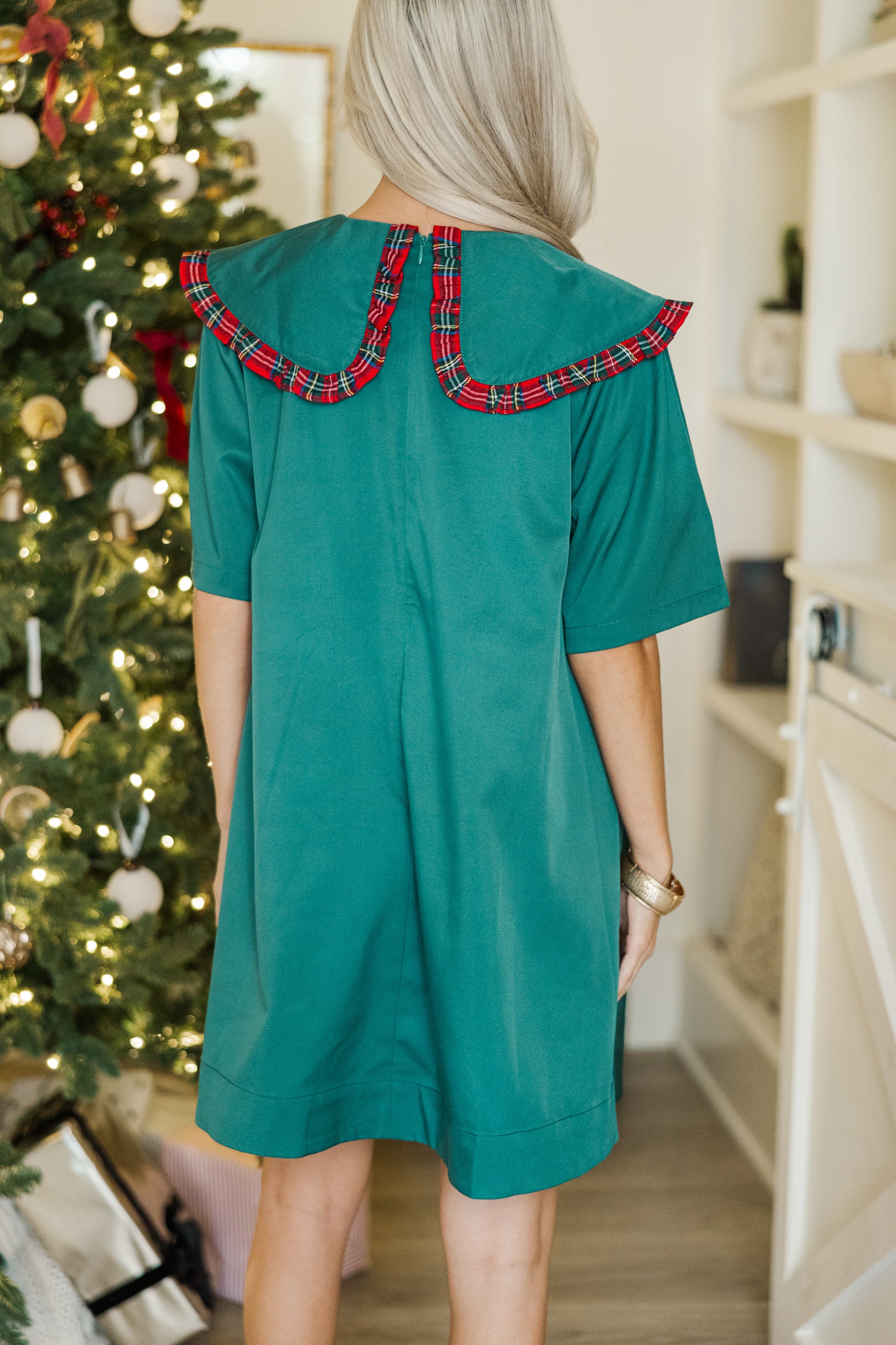 Stunning All In Plain Sight Green Dress for the Holidays