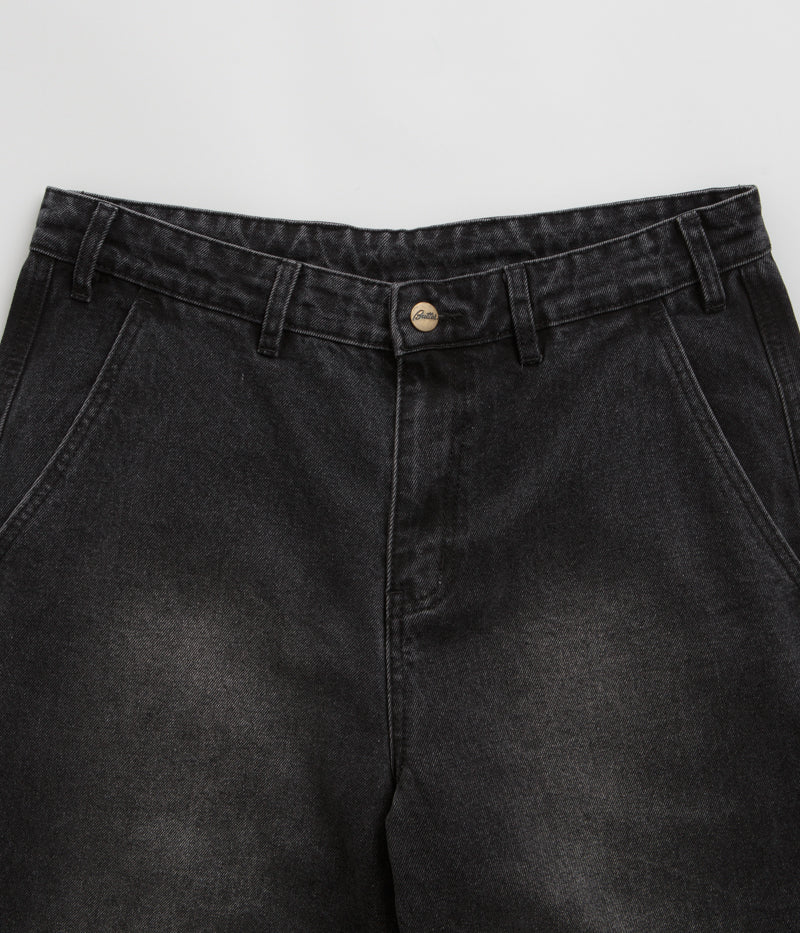 Butter Goods Distressed Black Work Pants - Trendy and Durable