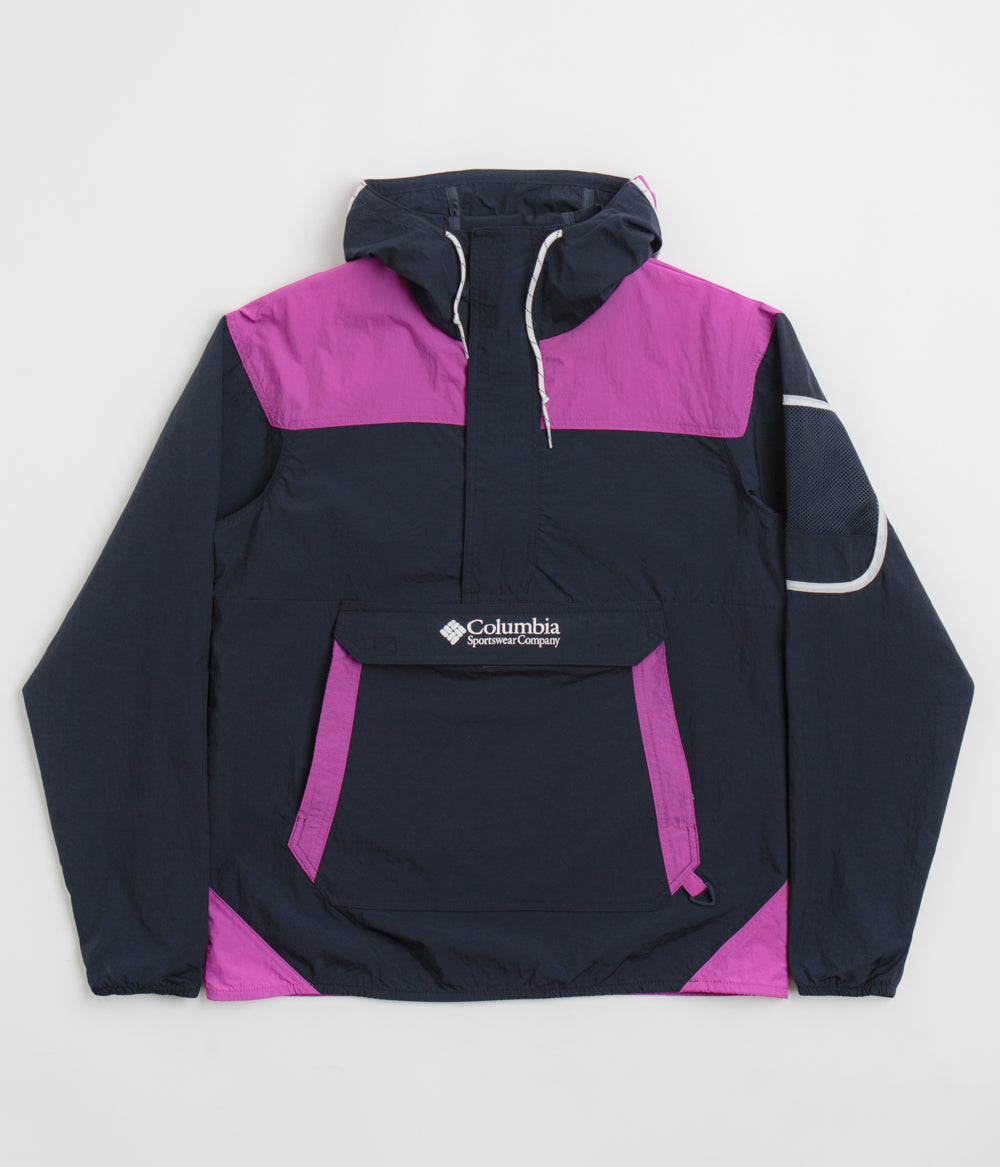 Columbia Challenger Windbreaker Anorak - Stunning Collegiate Navy/Razzle