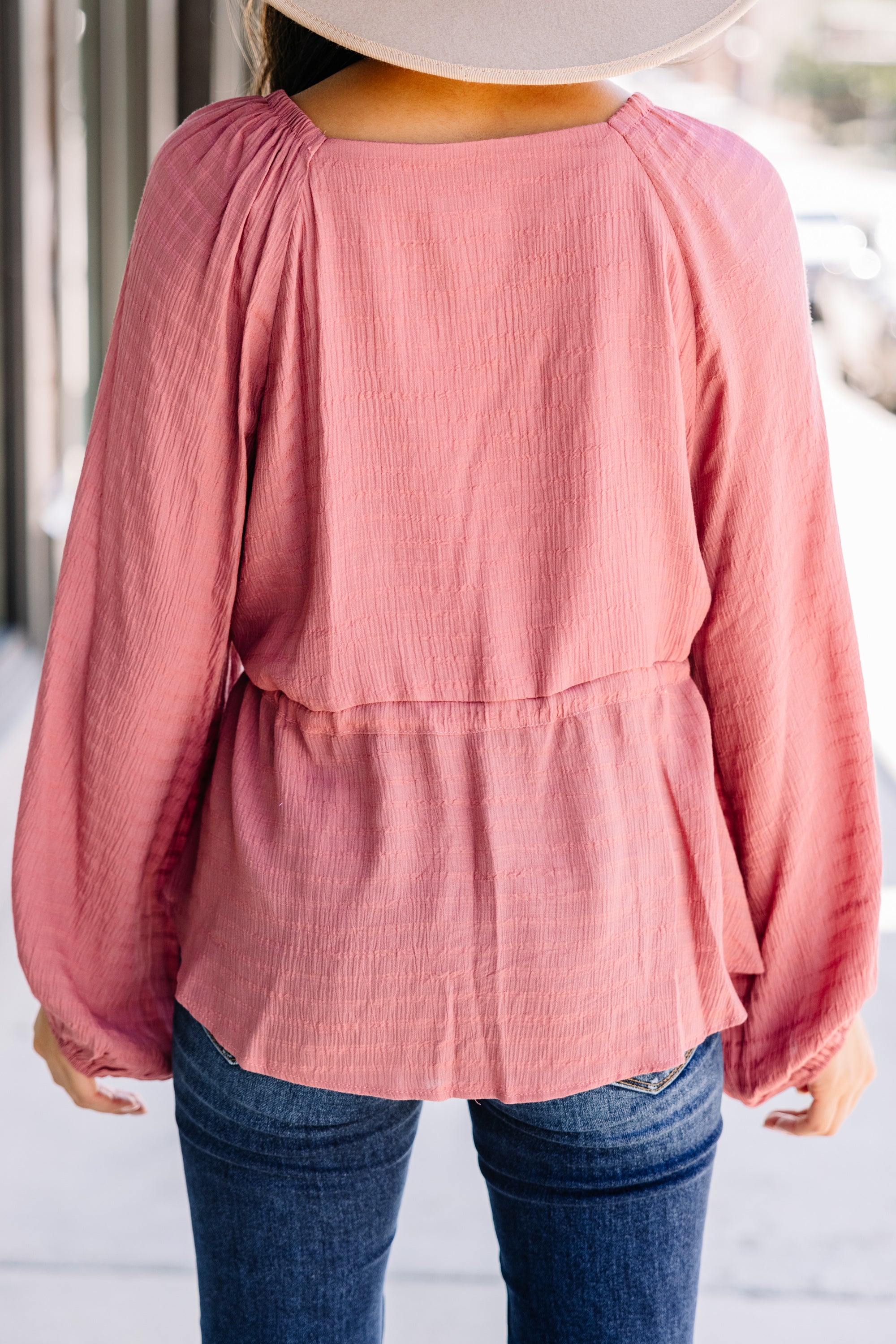 Gorgeous Mauve Pink 'Back To You' Blouse