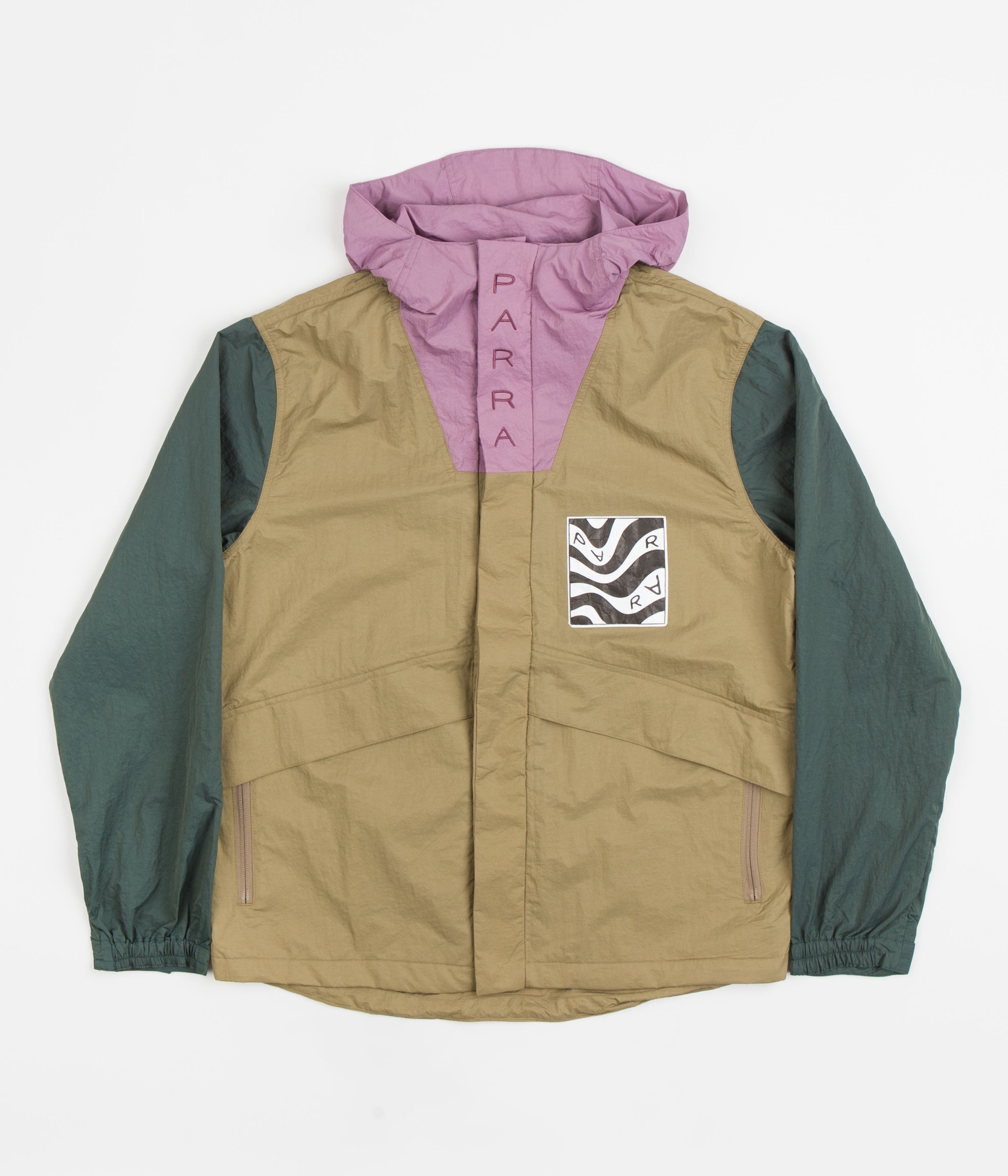 by Parra Distorted Logo Jacket - Stunning Sand