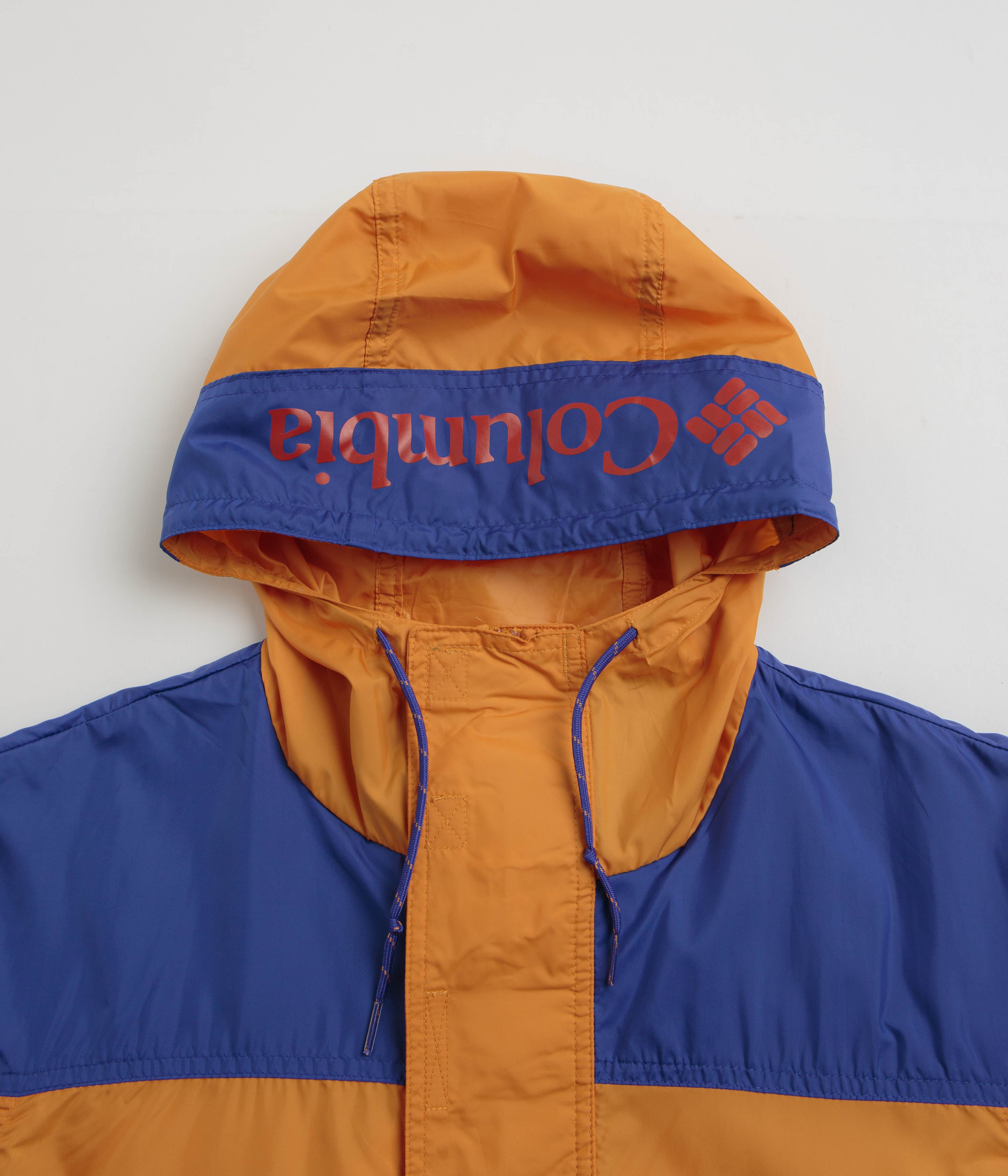 Columbia Challenger II Windbreaker: Stunning Sunstone & Clematis Blue Jacket