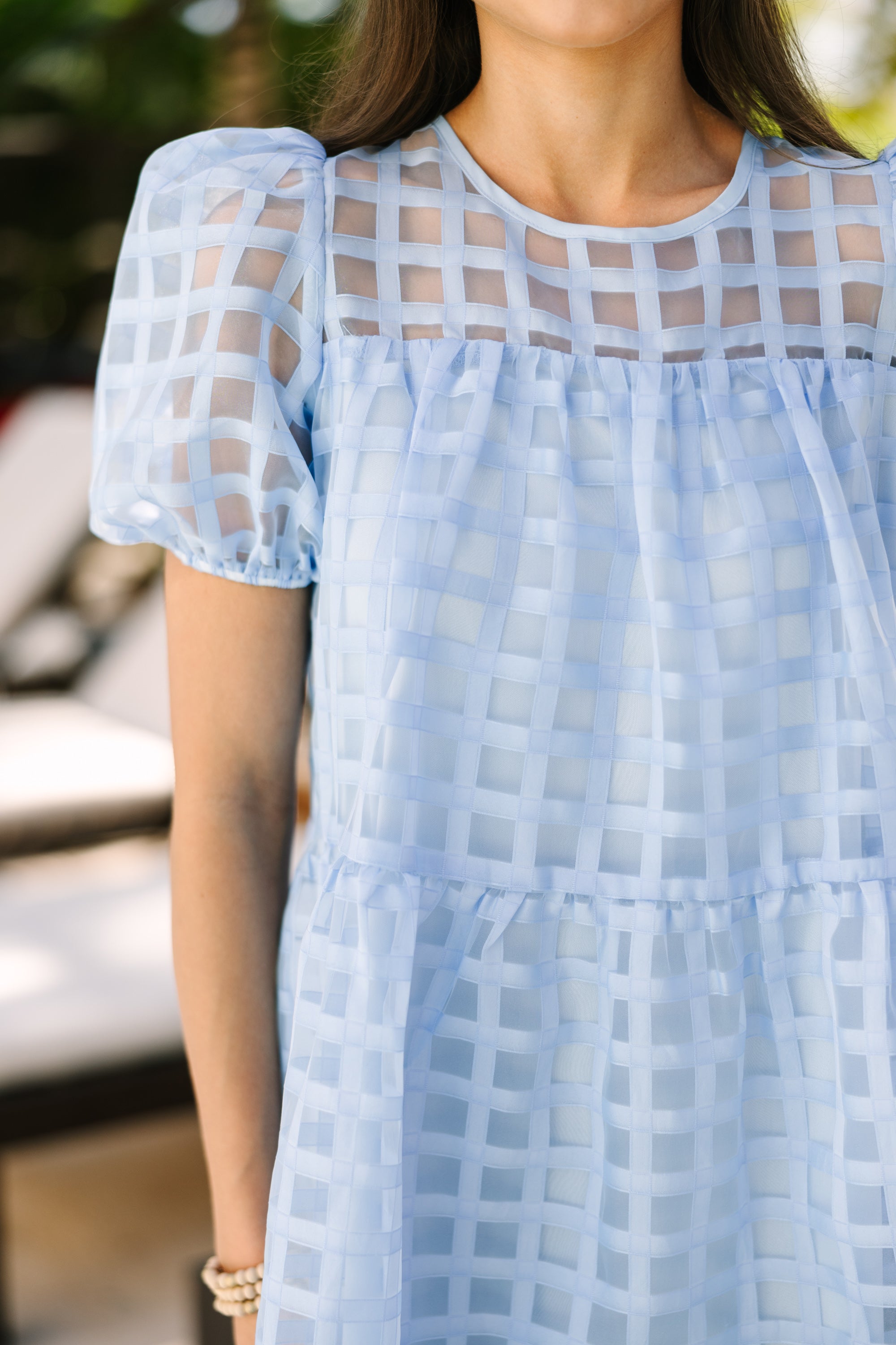 All My Life Light Blue Textured Babydoll Mini Dress - A Fashion Sensation!
