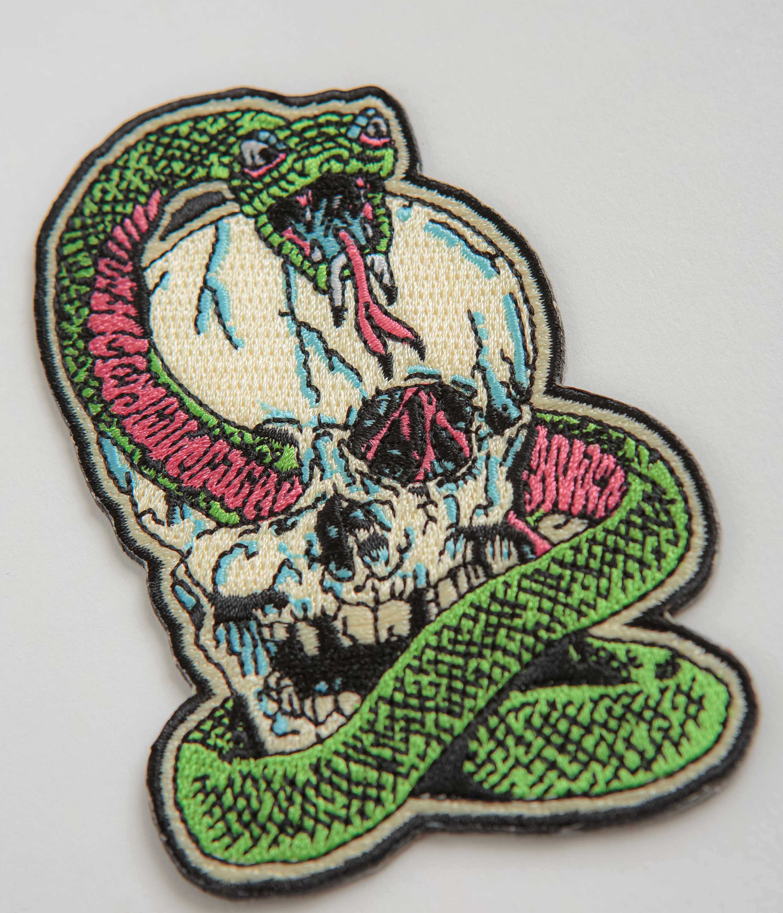 Enchanting Dungeon Skull Snake Multi - Colored Patch