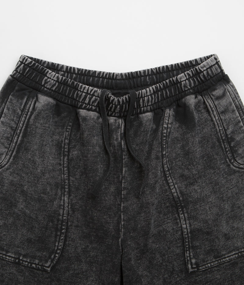 Dime Cyclone French Terry Shorts - Stunning Black Snow Washed