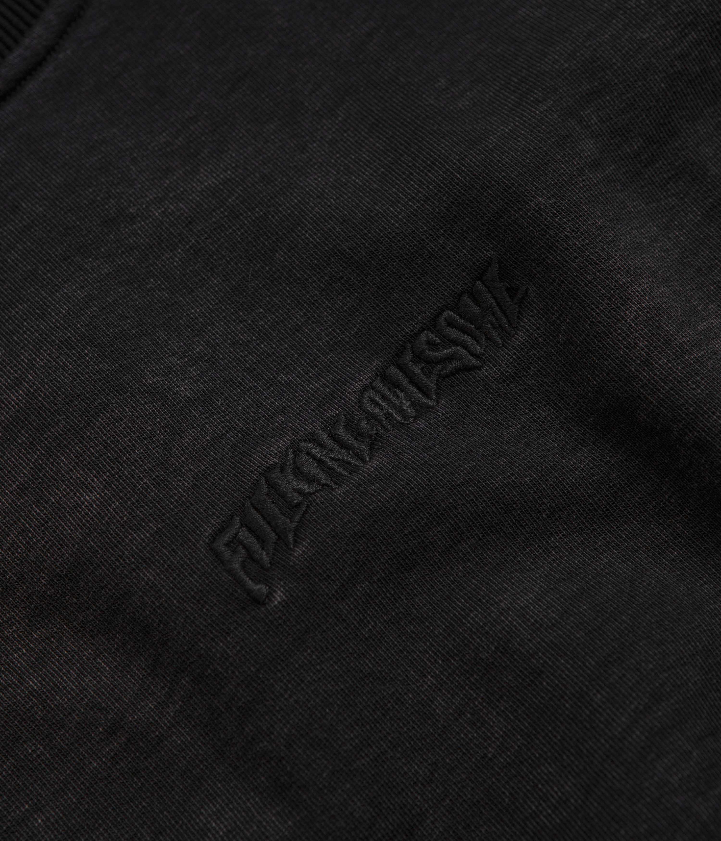Fucking Awesome Black Little Stamp Snow Wash Crewneck Sweatshirt - Irresistible Style!