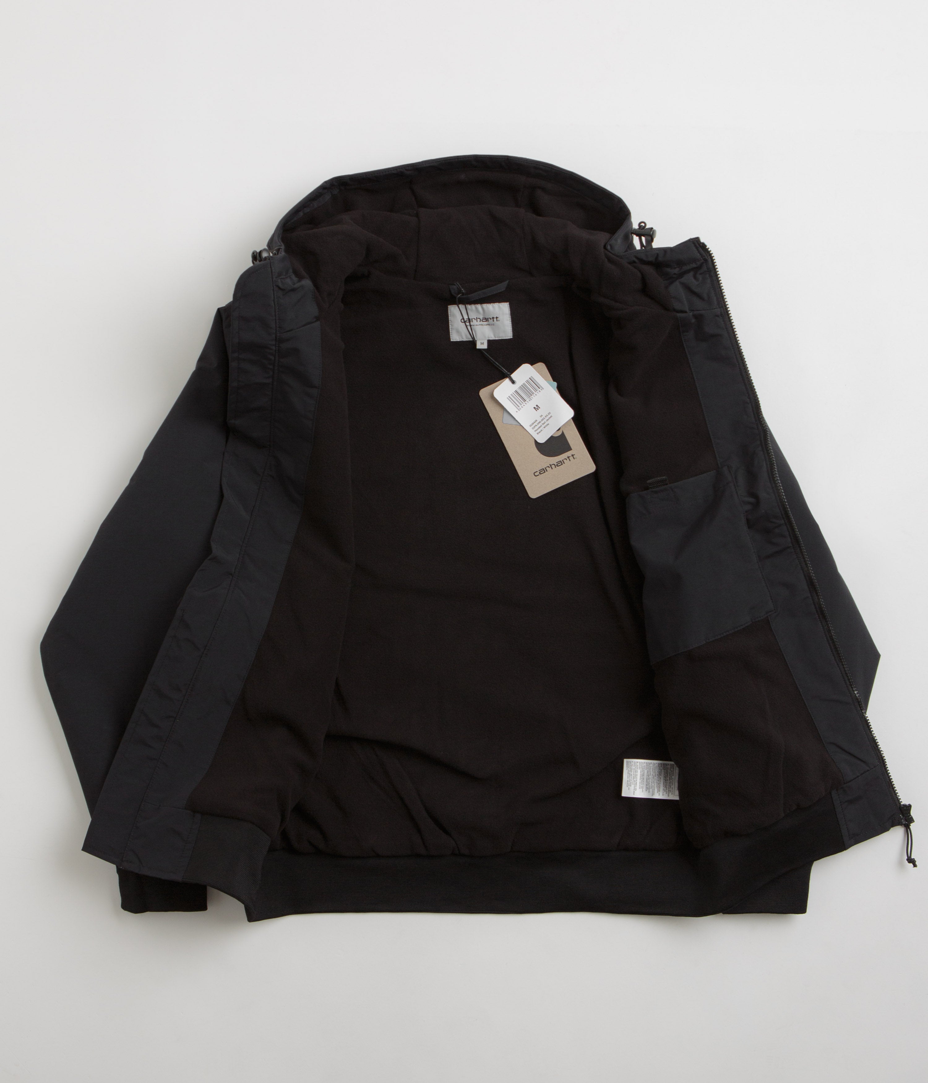 Carhartt Black/White Hooded Sail Jacket - A Timeless Classic