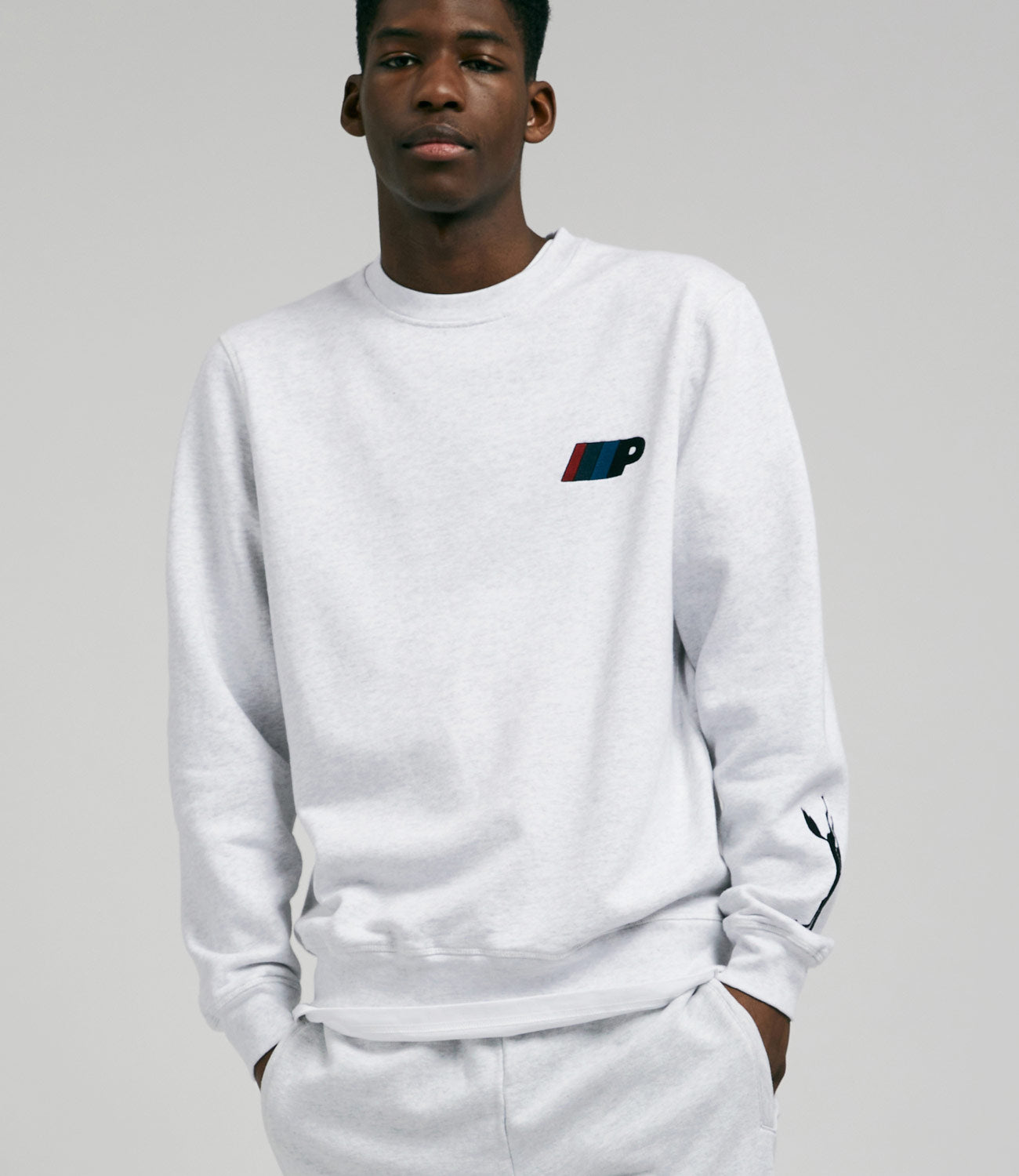 Parra Racing Team Ash Grey Crewneck Sweatshirt - A Must - Have!