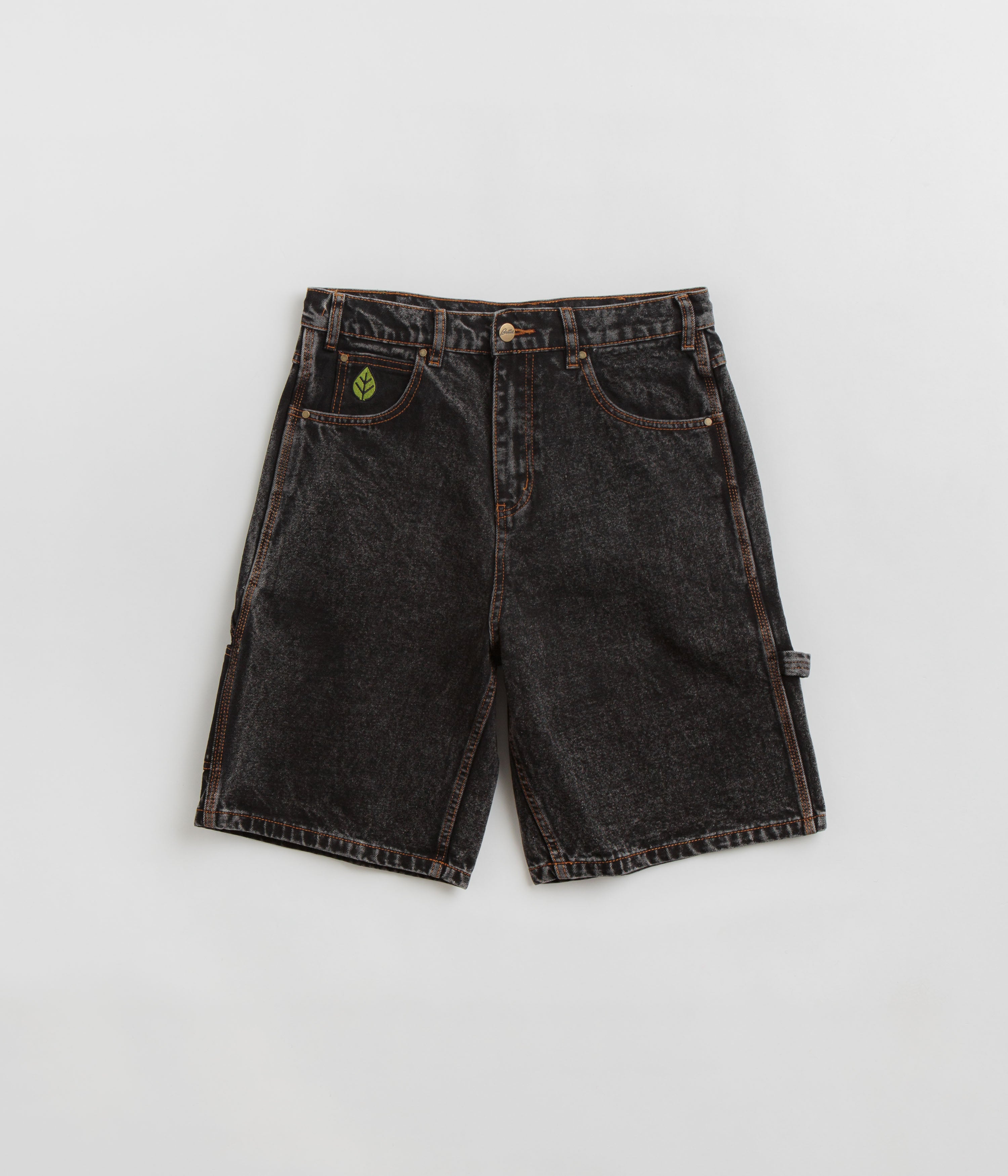 Butter Goods Gun Metal Heavyweight Denim Weathergear Shorts - A Skater's Dream!