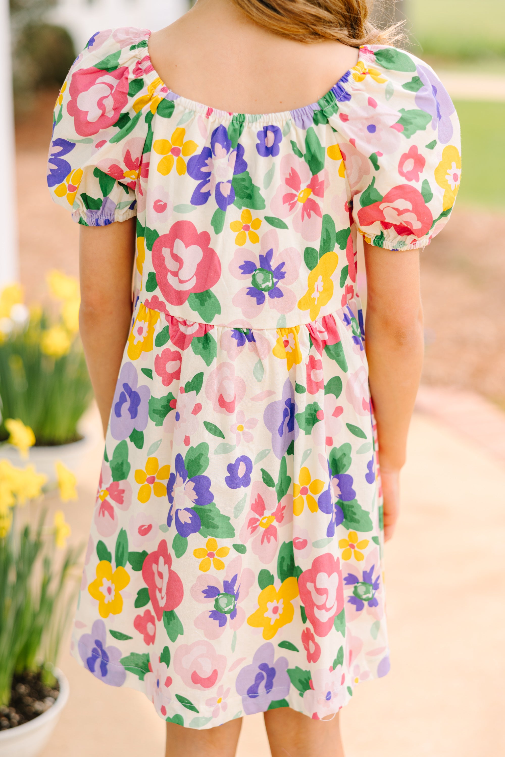 Get Her Grooving! Pink Floral Girls' Dress