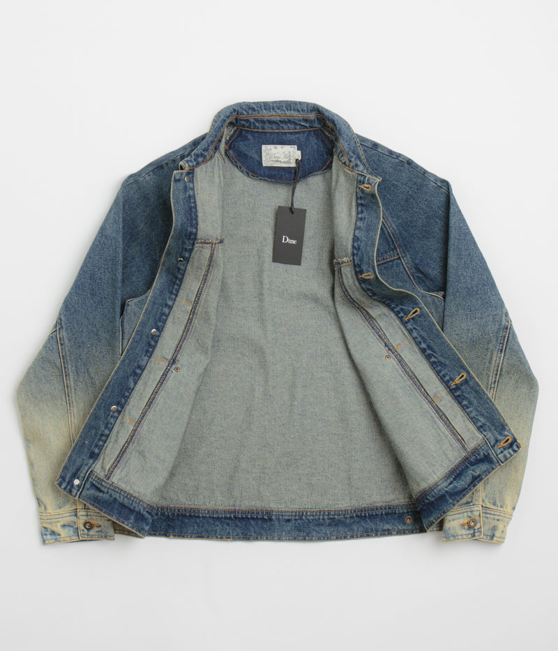 Dime Dipped Sandblasted Indigo Denim Jacket - A Stylish Workwear Gem