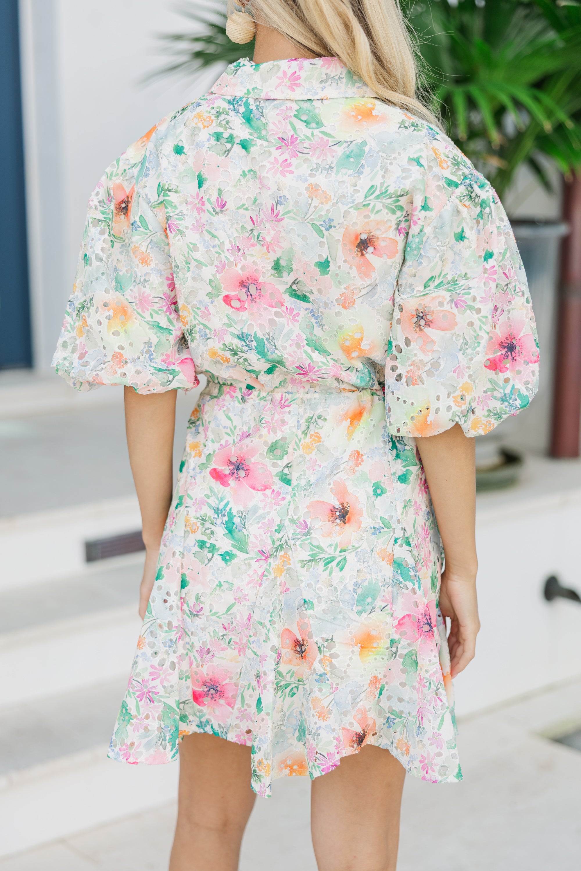 Enchanting Pink Floral Dress - Feel So Right!
