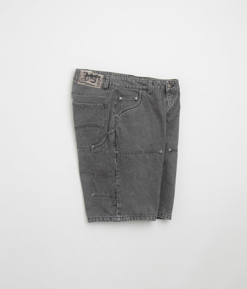 Dime Carpenter Faded Black Denim Shorts - A Must - Have!