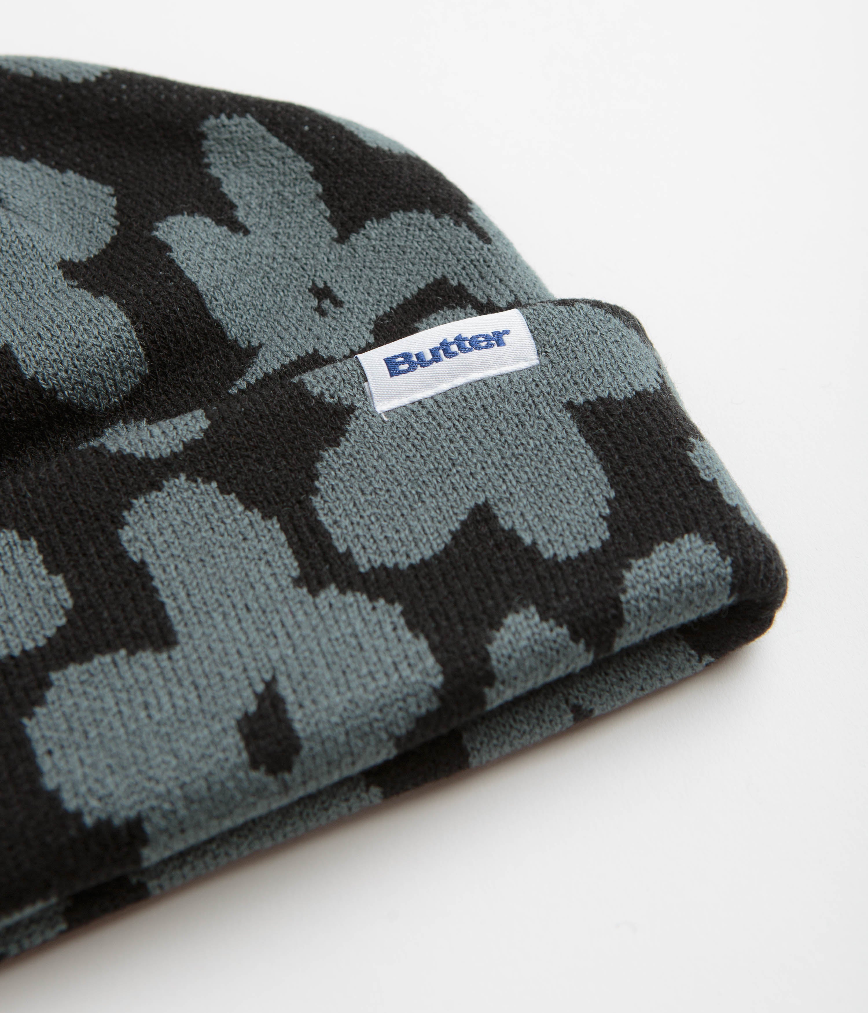 Butter Goods Stunning Floral Beanie - Classic Black