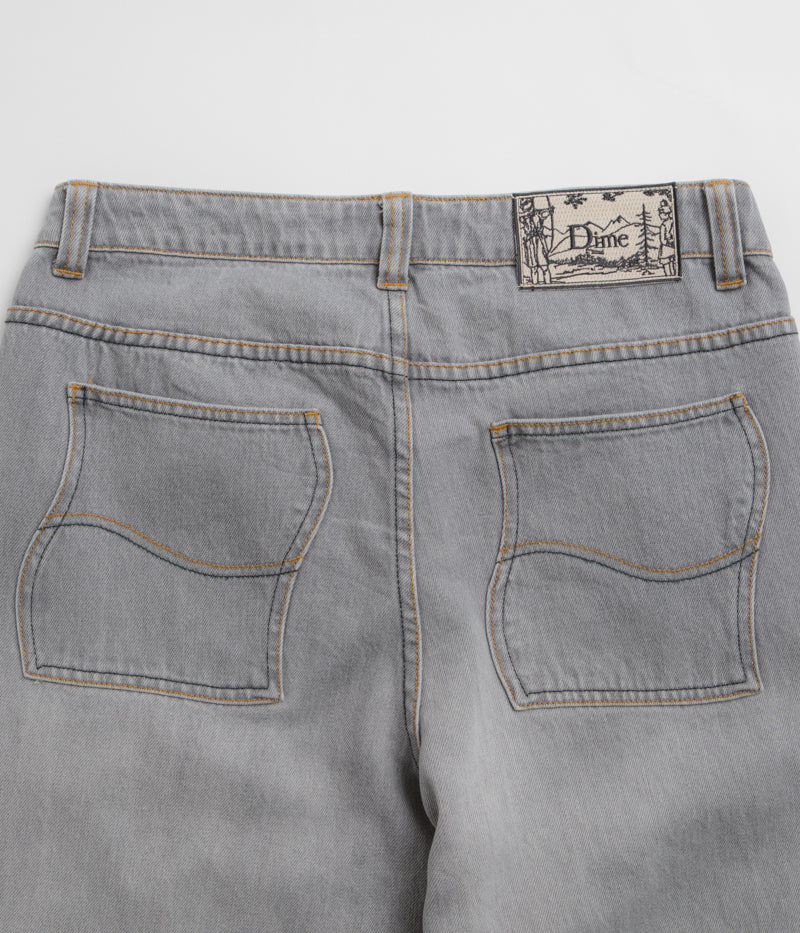 Dime Classic Relaxed Jeans - Stunning Dipped Sandblasted Grey