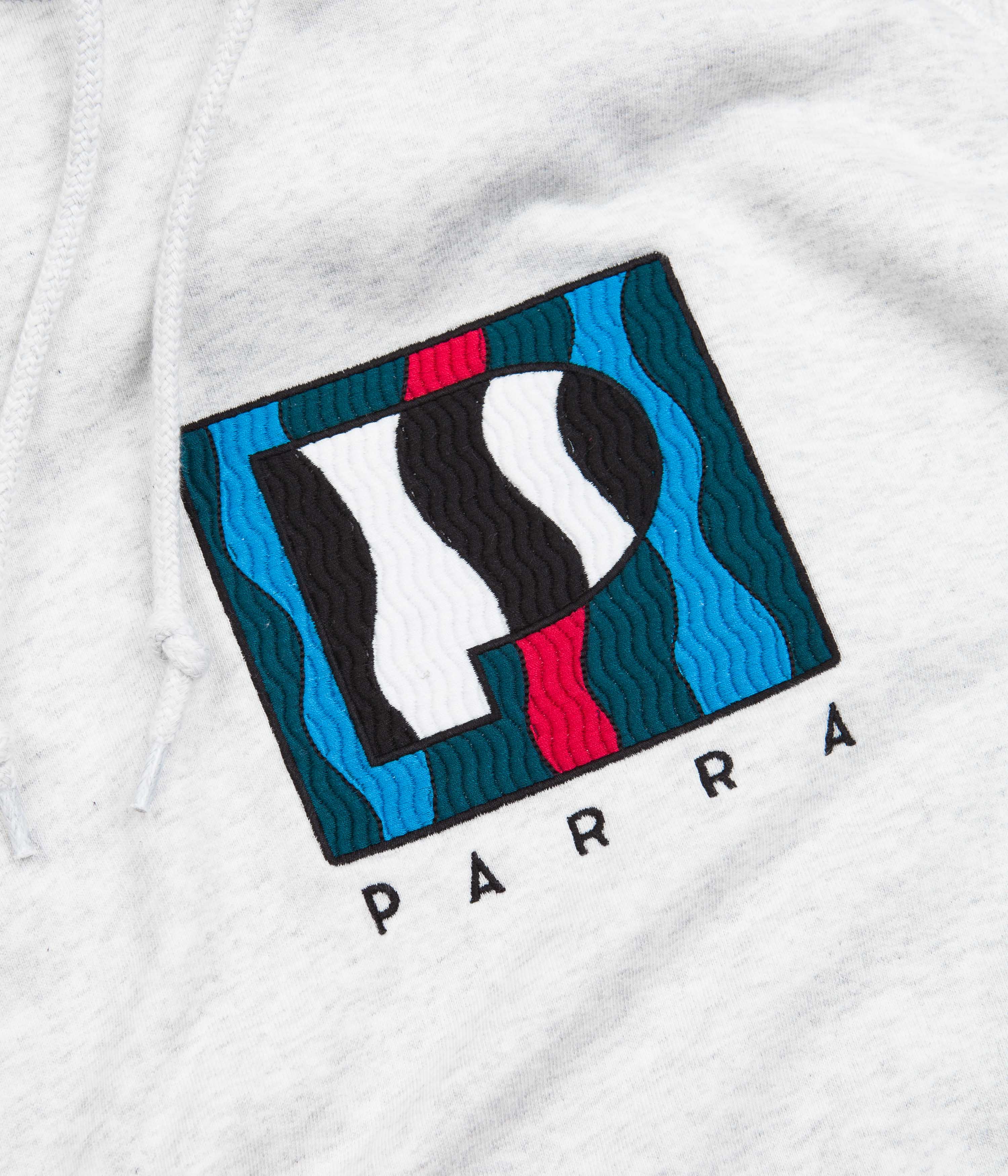 by Parra Ash Grey Zebra Striped P Hoodie - A Must-Have!