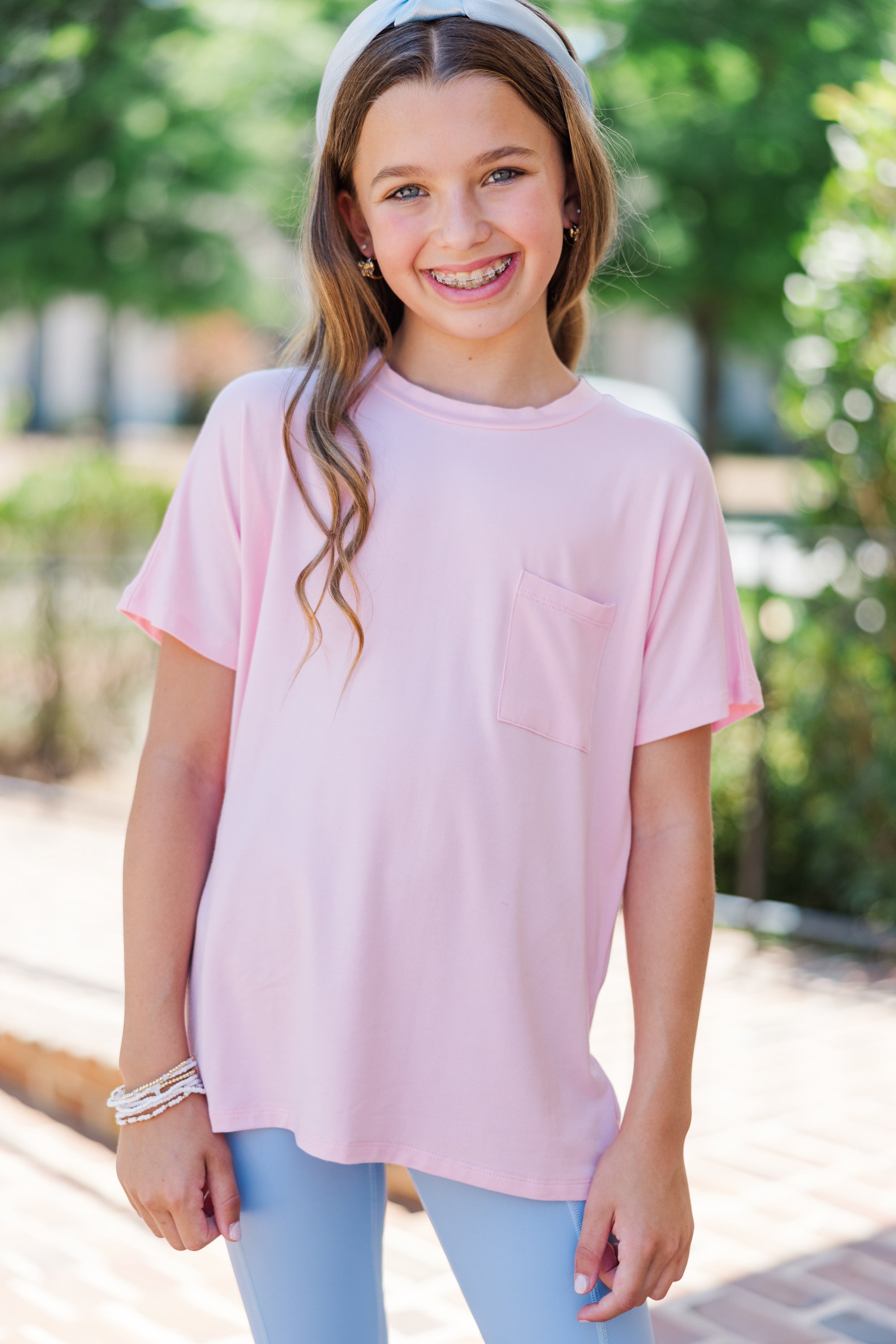 Stylish Pink Oversized Top for Active Girls