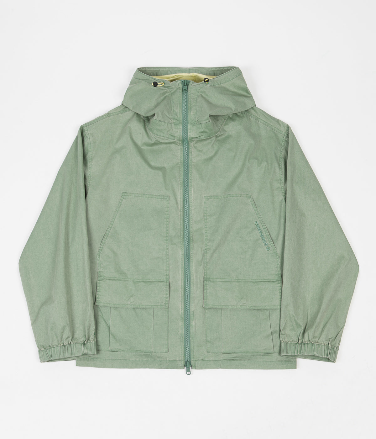 Converse Double Pocket Coated Jacket - Washed Ocean Stone/Light Zitron: A Stylish Outdoor Essential