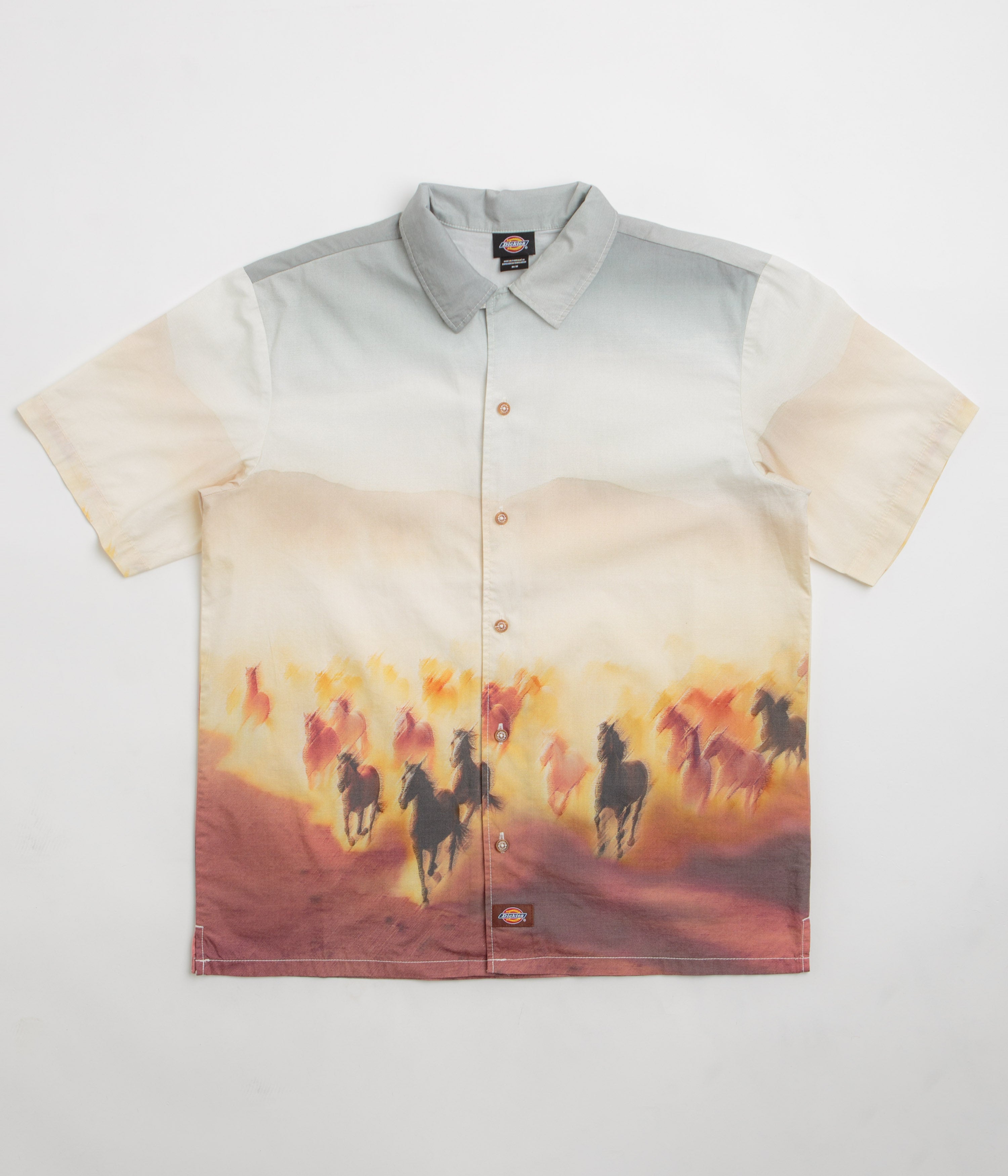 Dickies Oak Buff Running Wild Short Sleeve Shirt - A Must-Have!