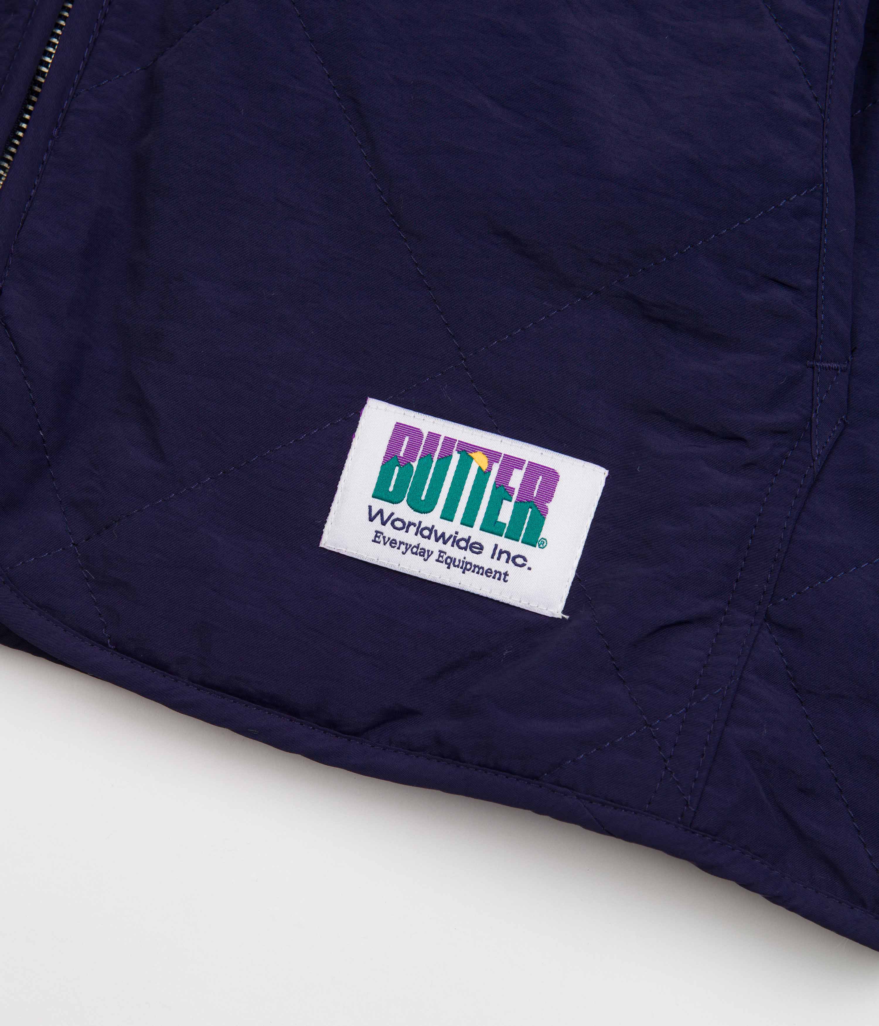 Butter Goods Navy/Wheat Reversible Hairy Plaid Vest - A Skateboarding Essential!