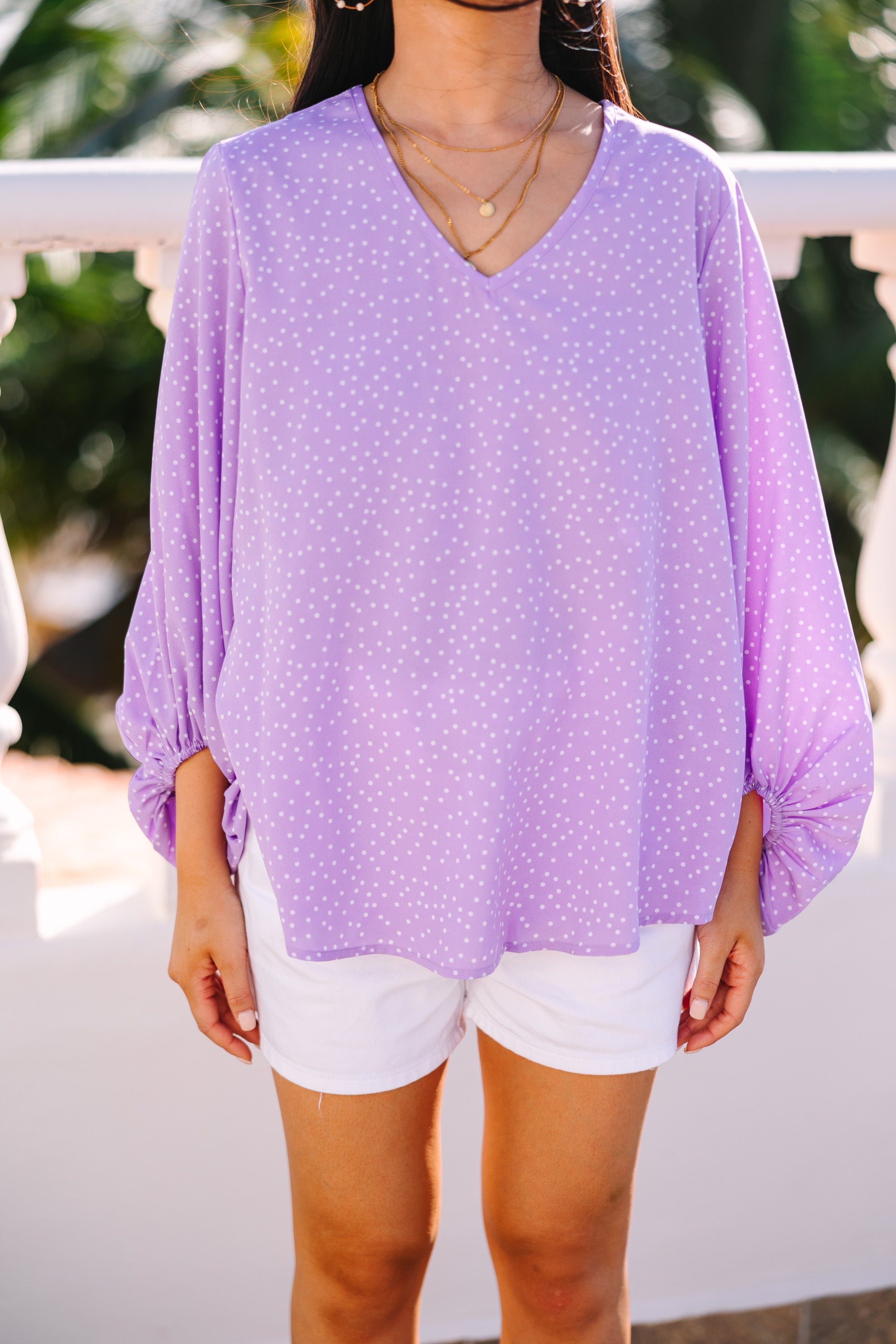 Stunning Purple Polka Dot Blouse: A Fashion Revolution!