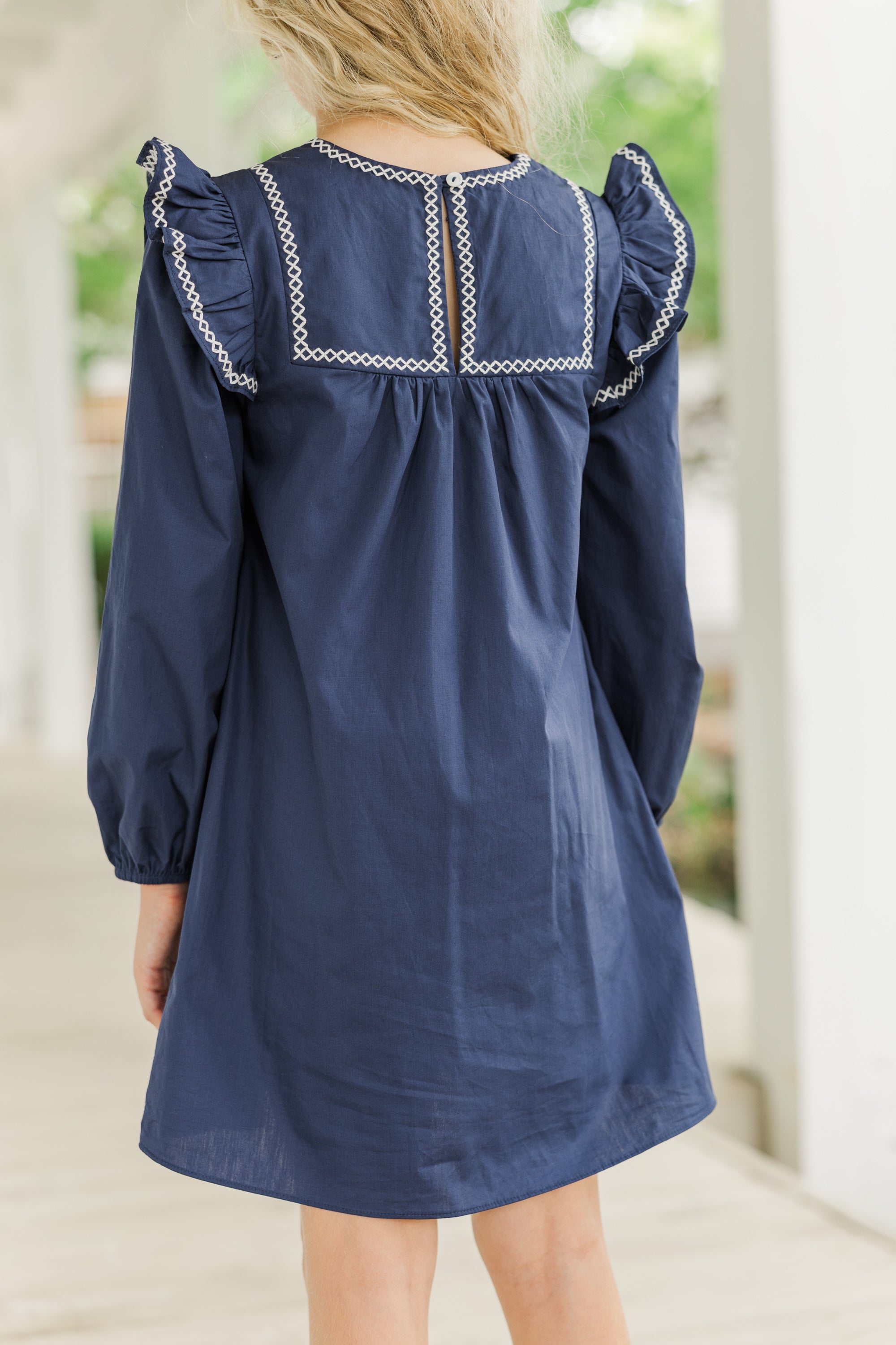 Navy Blue Babydoll Dress: Inspire Your Little Girl to See It Through!