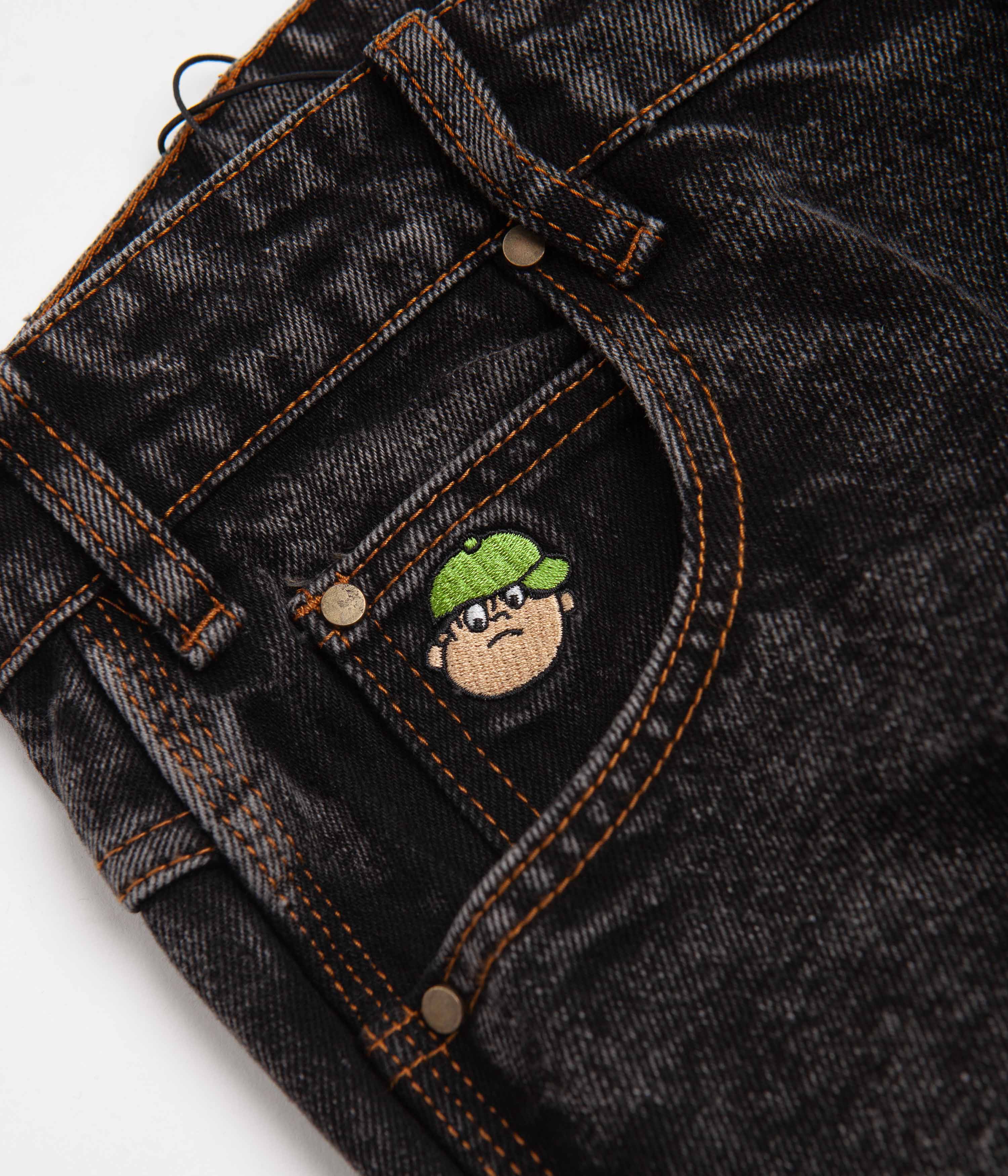 Butter Goods Gun Metal Santosuosso Denim Pants - Ultra Baggy Style