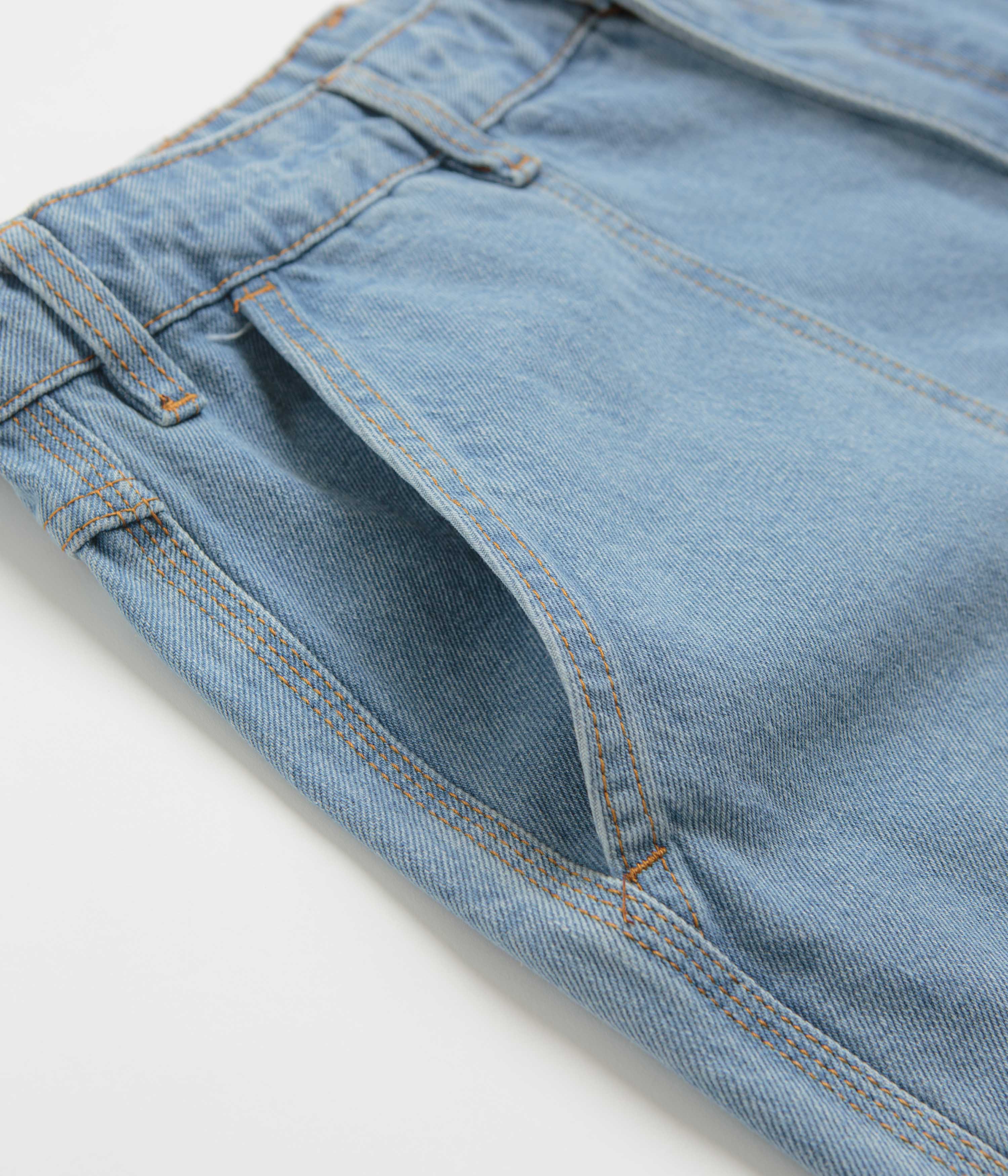 Butter Goods Washed Indigo Patch Pocket Denim Shorts - A Skate Culture Must-Have