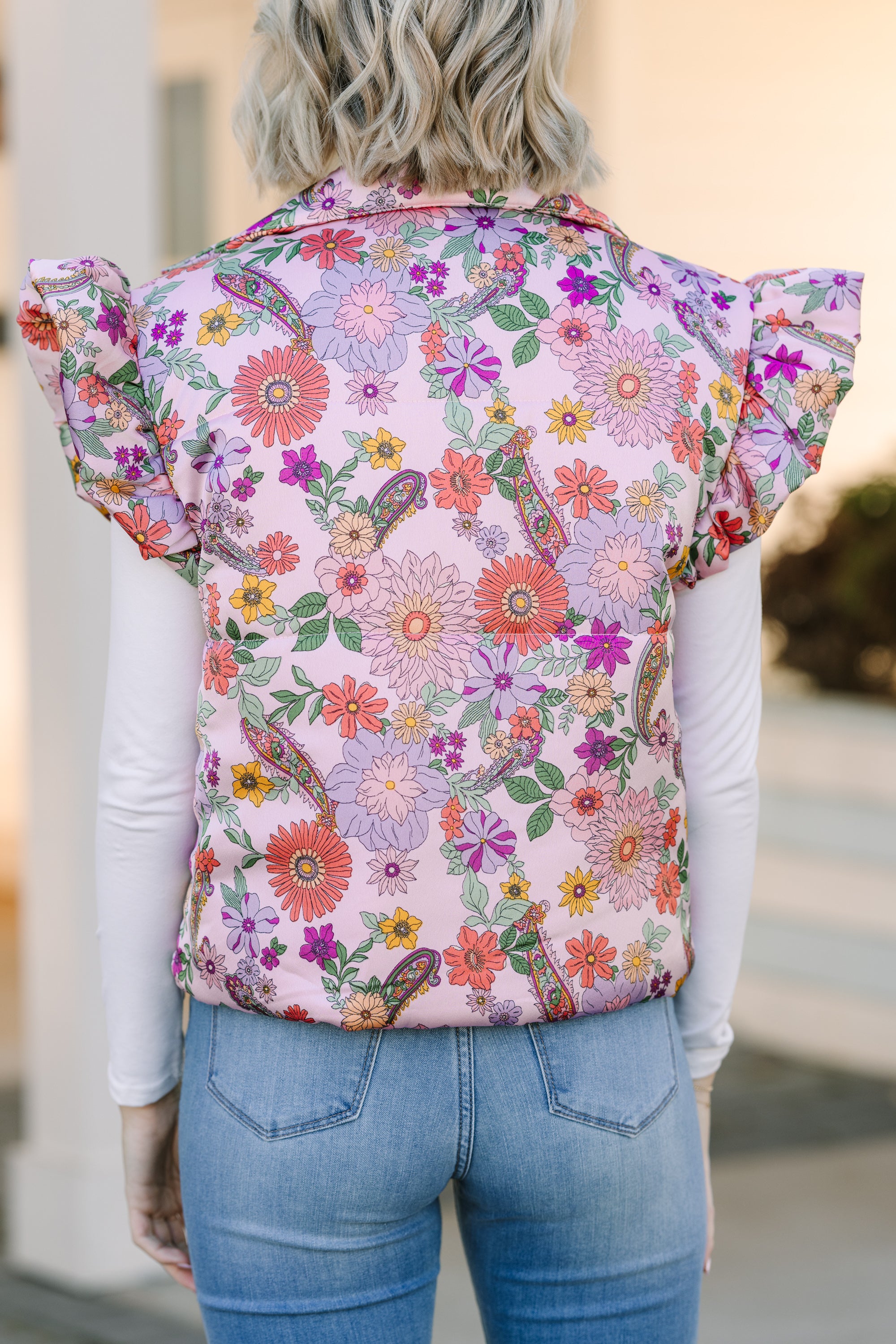 Blush Pink Floral Vest: Be True to Your Style