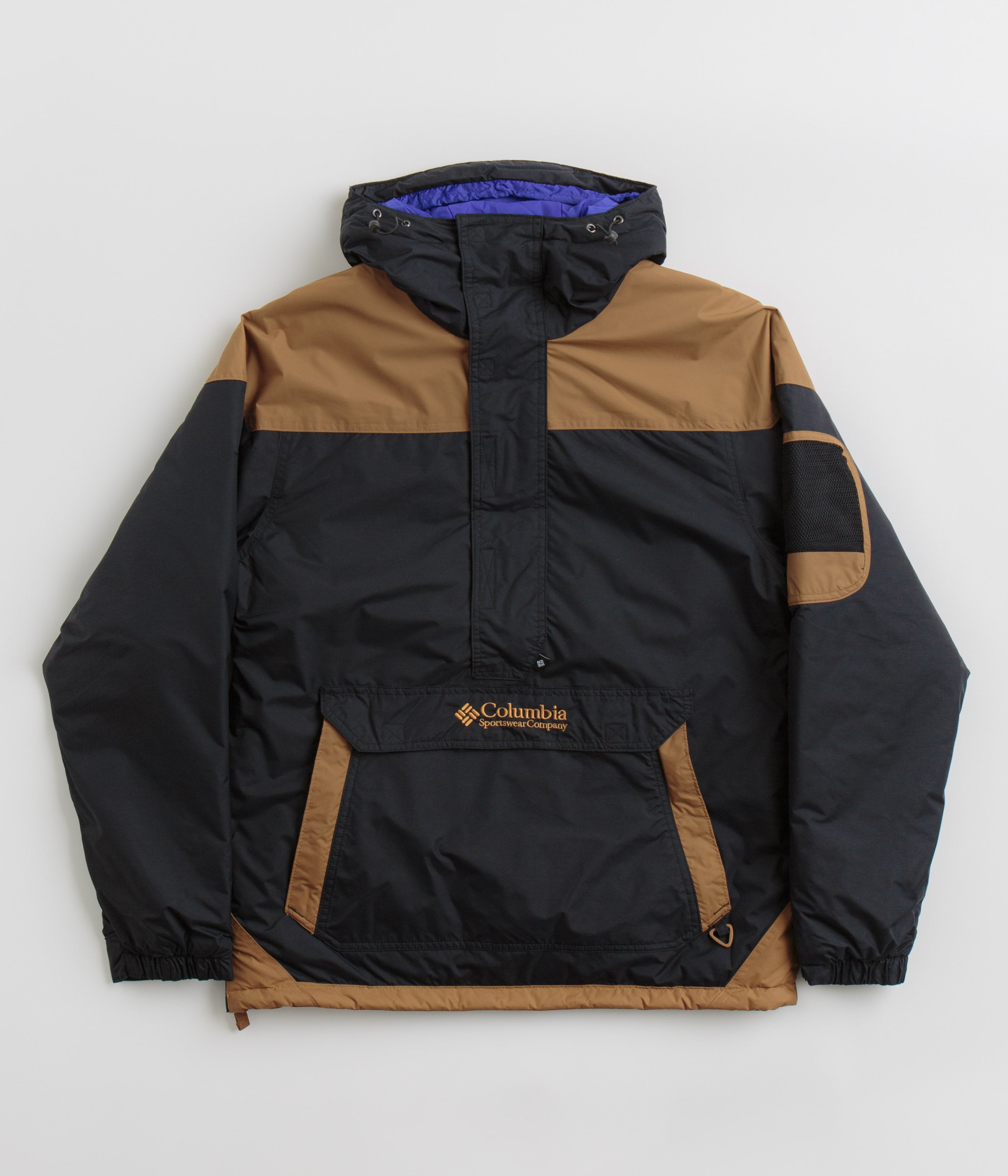 Columbia Challenger II Insulated Pullover Jacket - Stunning Black / Camel Brown