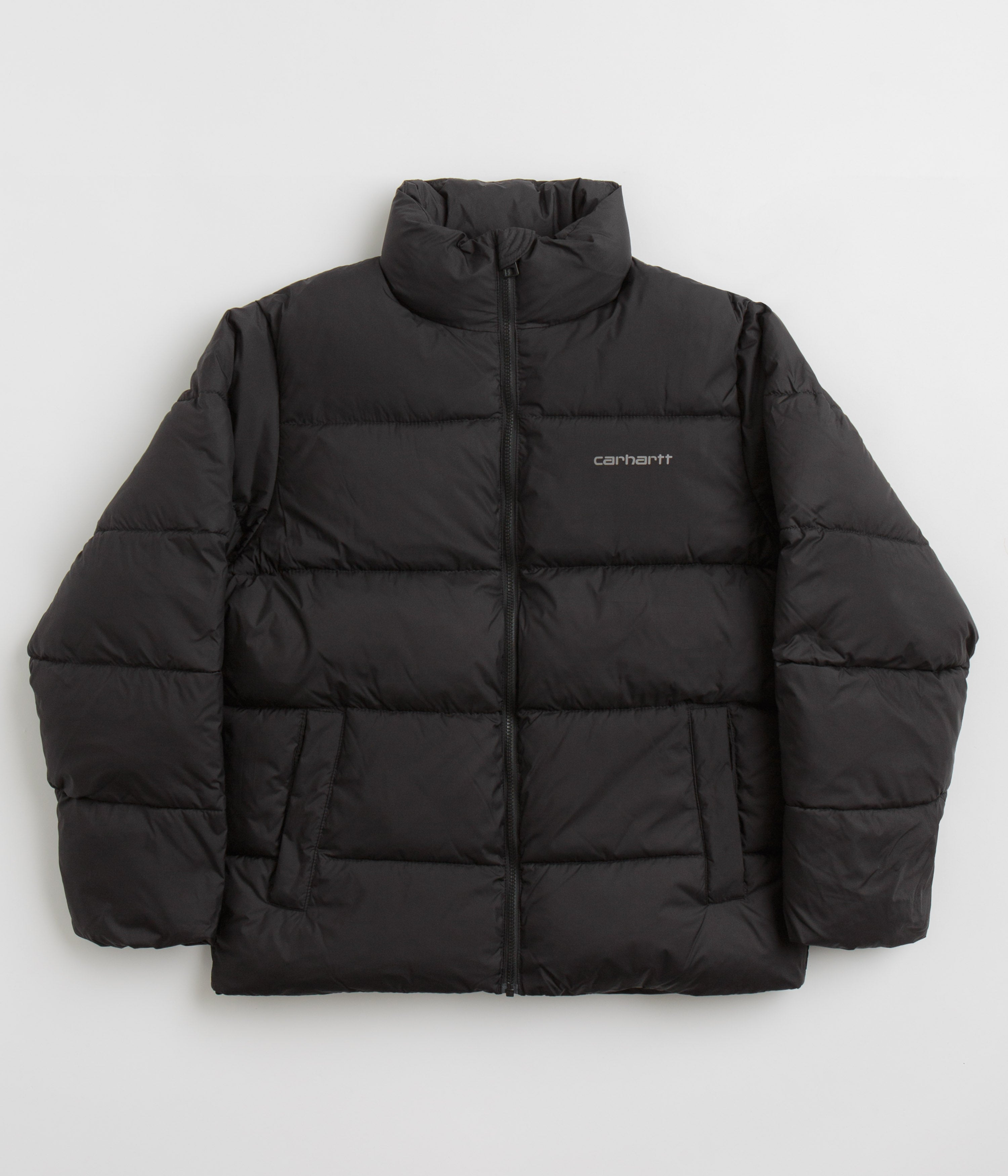 Carhartt Springfield Jacket - Stylish Black & Misty Grey Blend