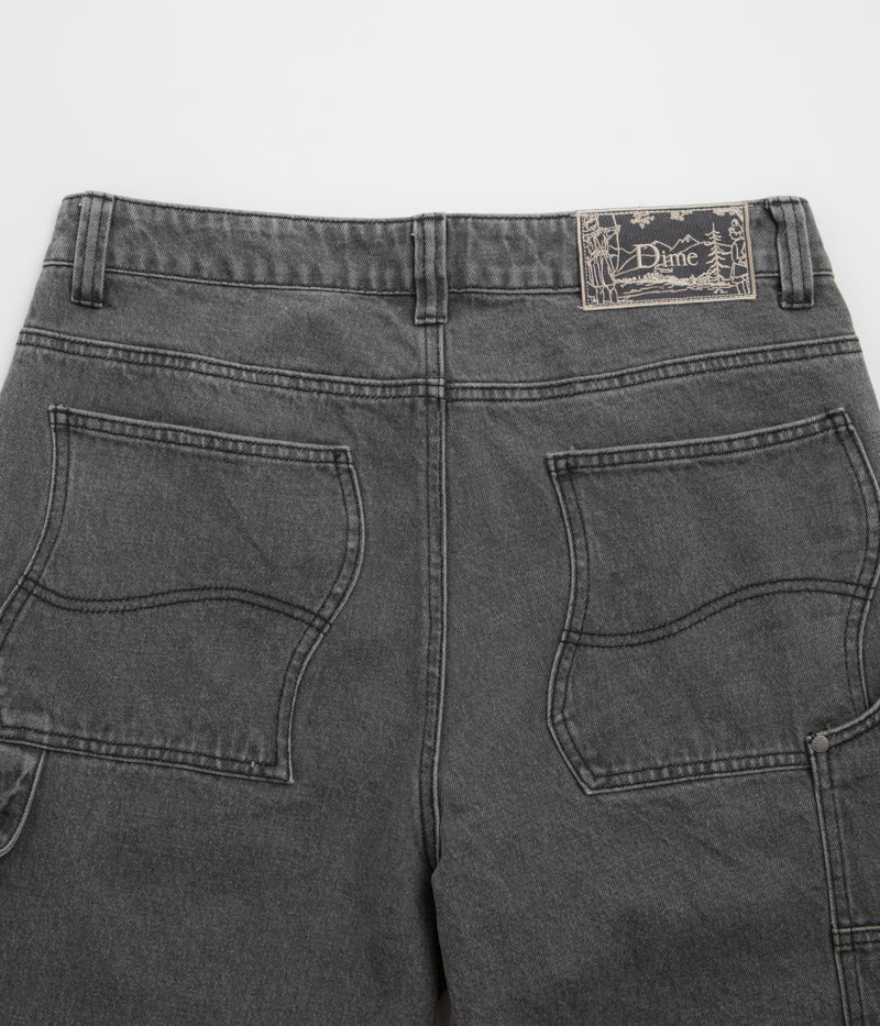 Dime Carpenter Faded Black Denim Shorts - A Must - Have!