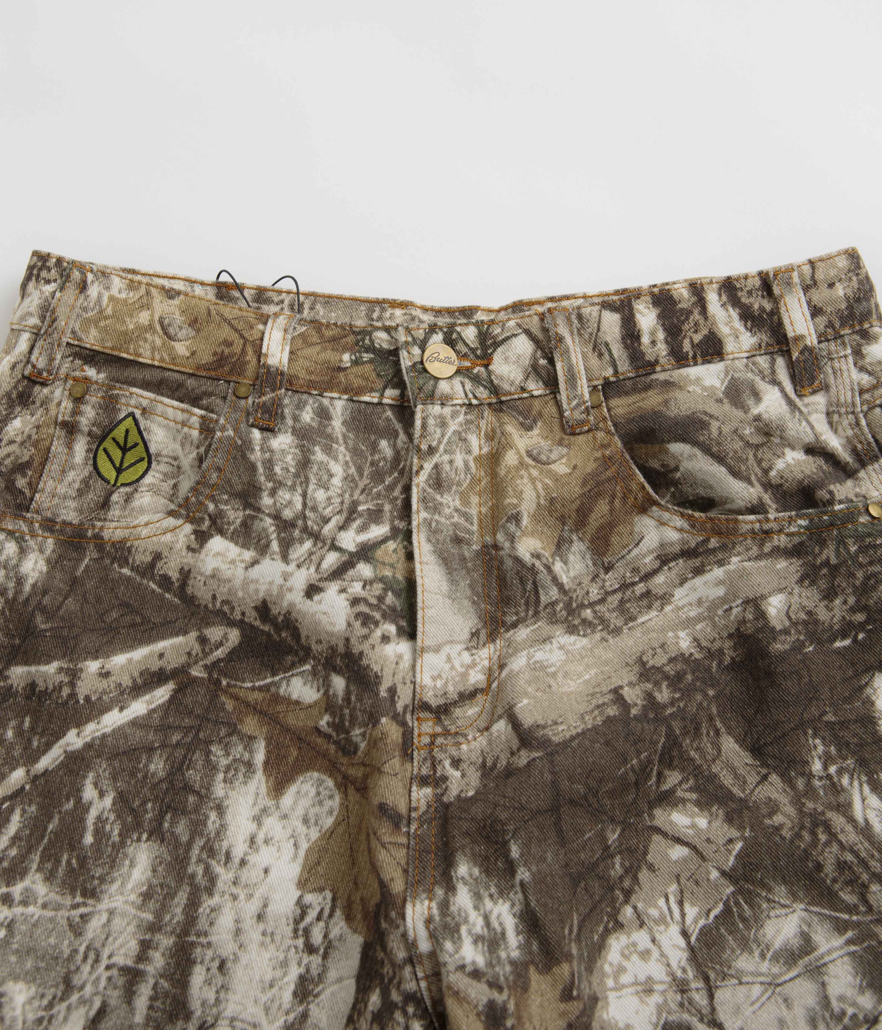 Butter Goods Forest Camo Heavyweight Denim Shorts - A Must-Have!